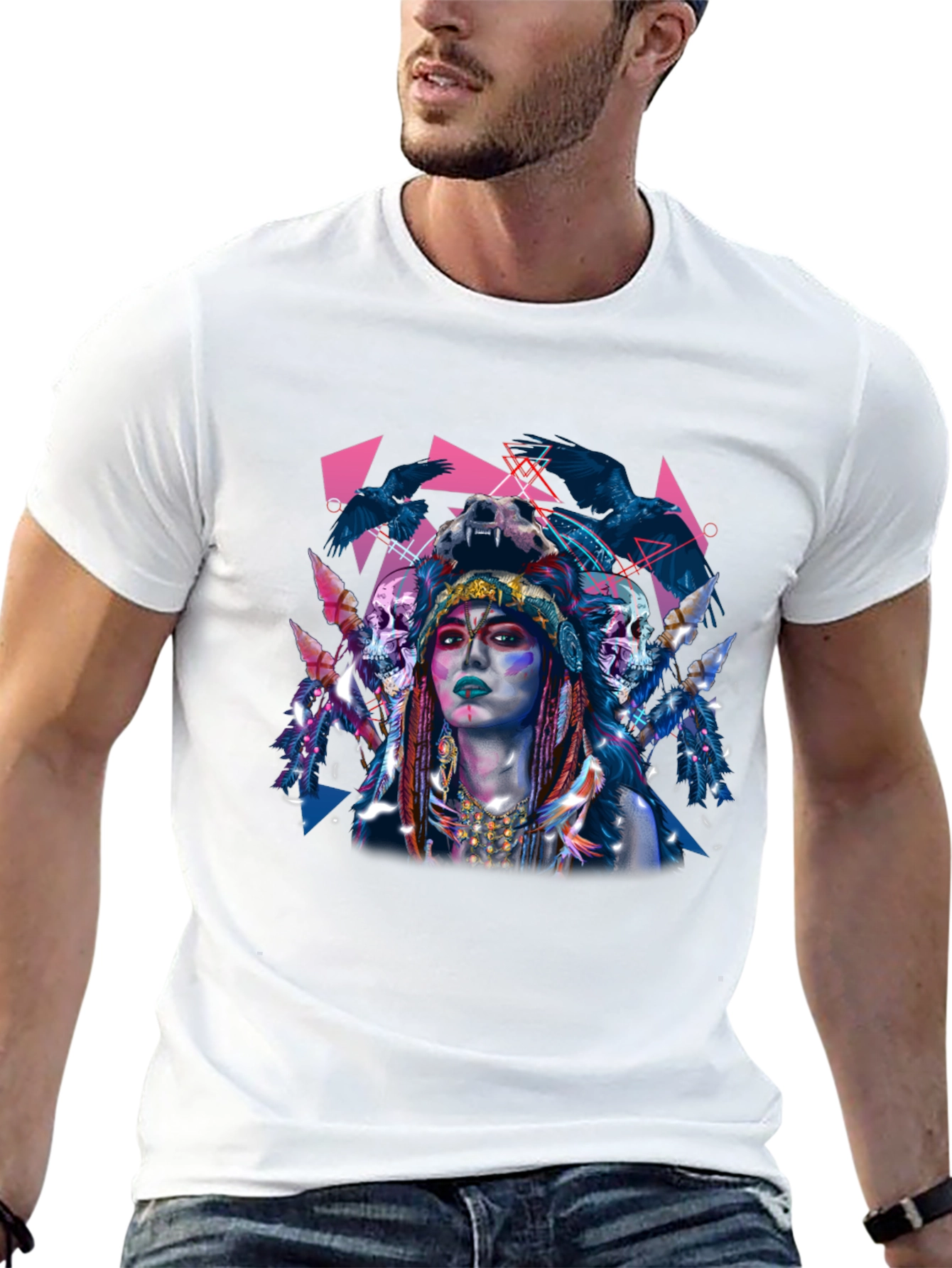 Raven Queen Graphic T-Shirt - Edgy Unique Design