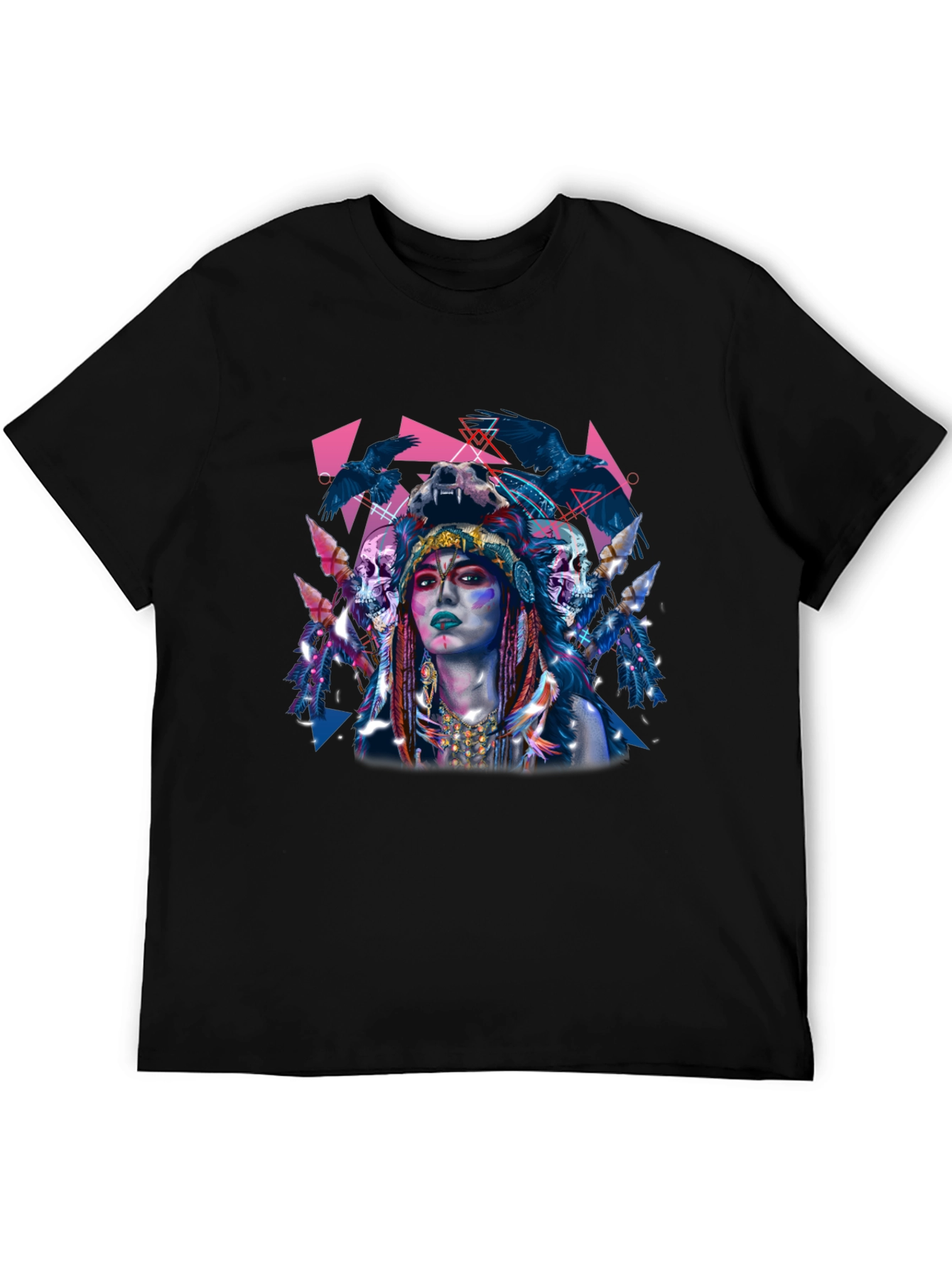 Raven Queen Graphic T-Shirt - Edgy Unique Design