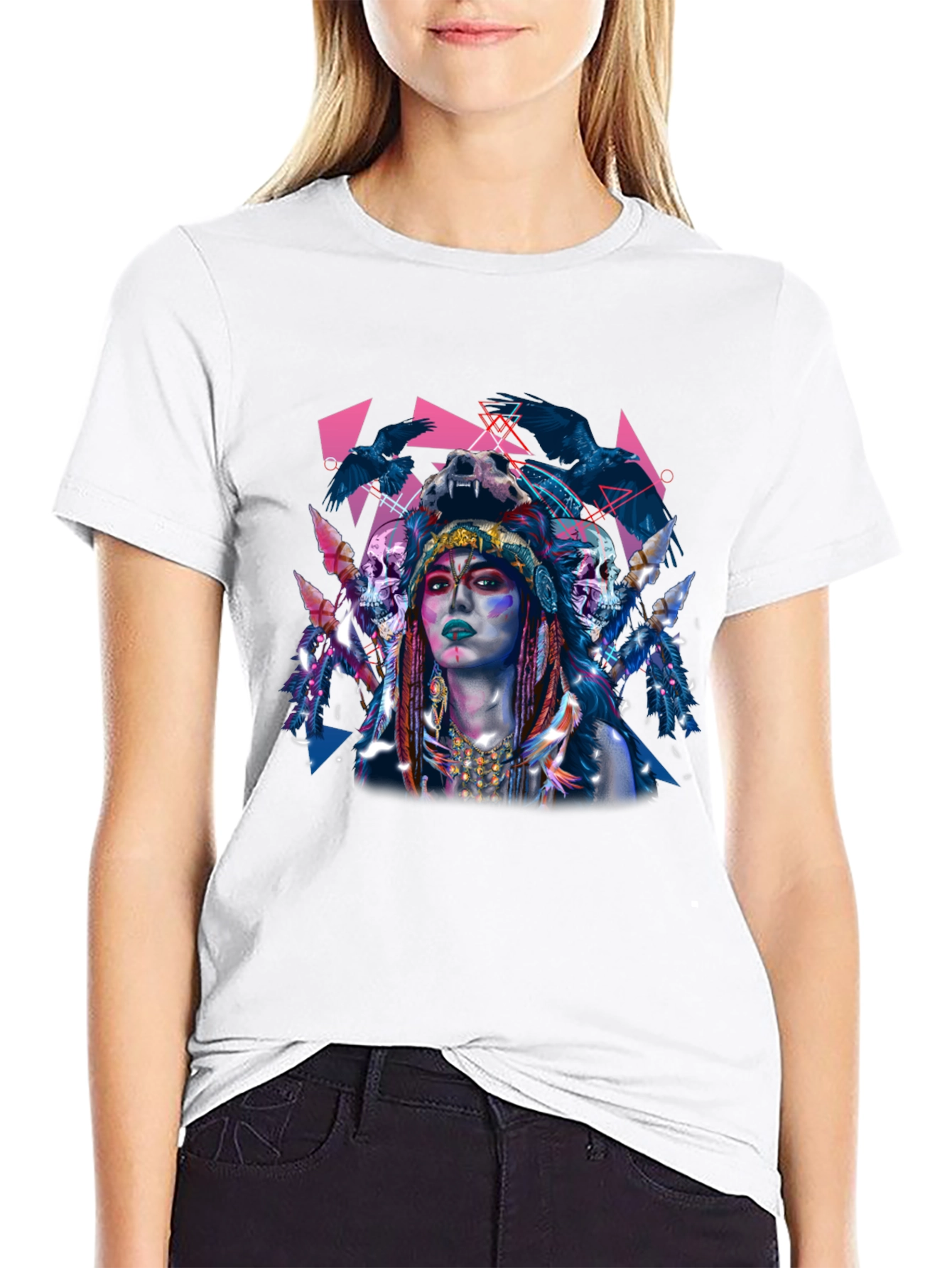 Raven Queen Graphic T-Shirt - Edgy Unique Design