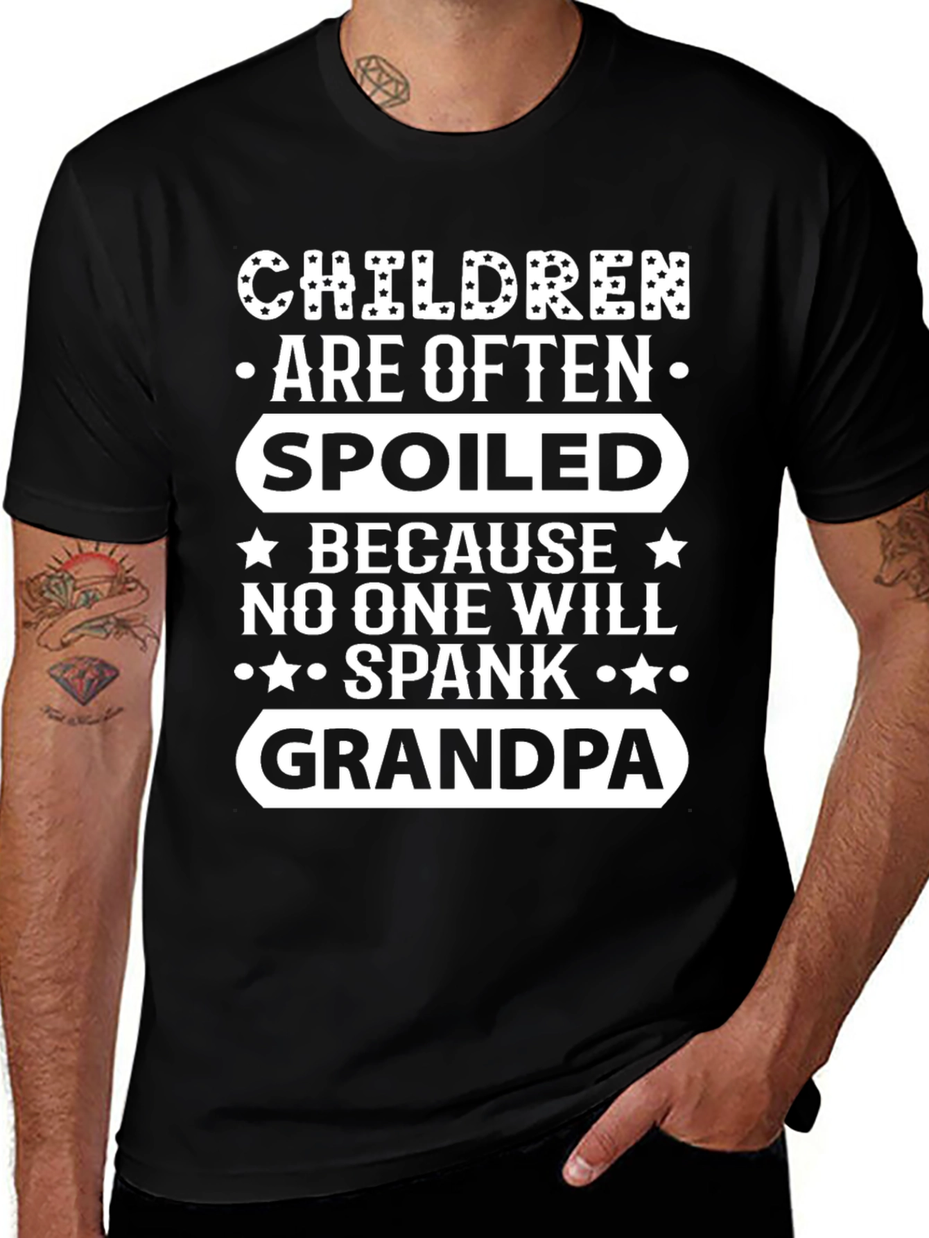 Funny Grandpa T-Shirt: Spoiled Children