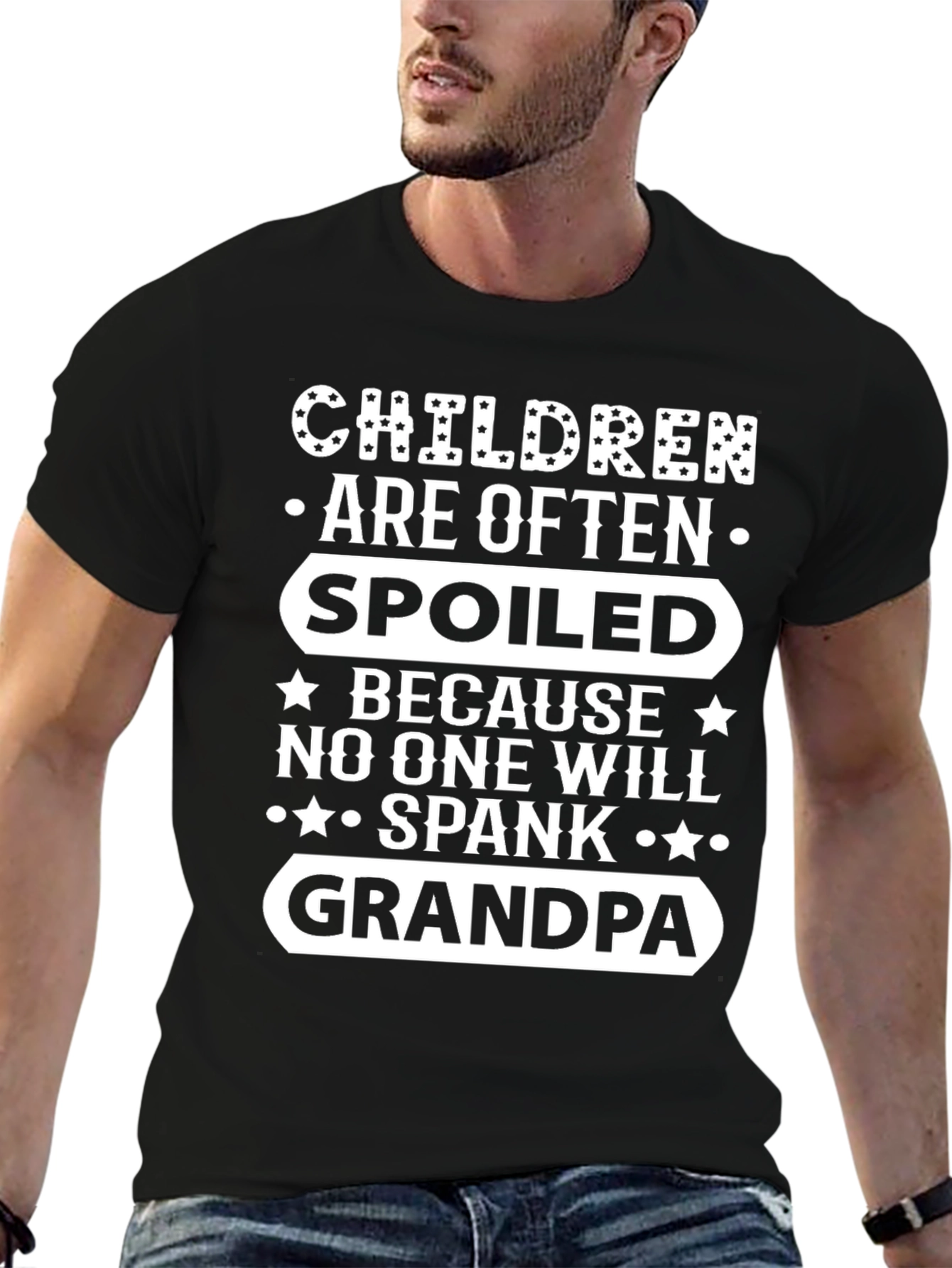 Funny Grandpa T-Shirt: Spoiled Children