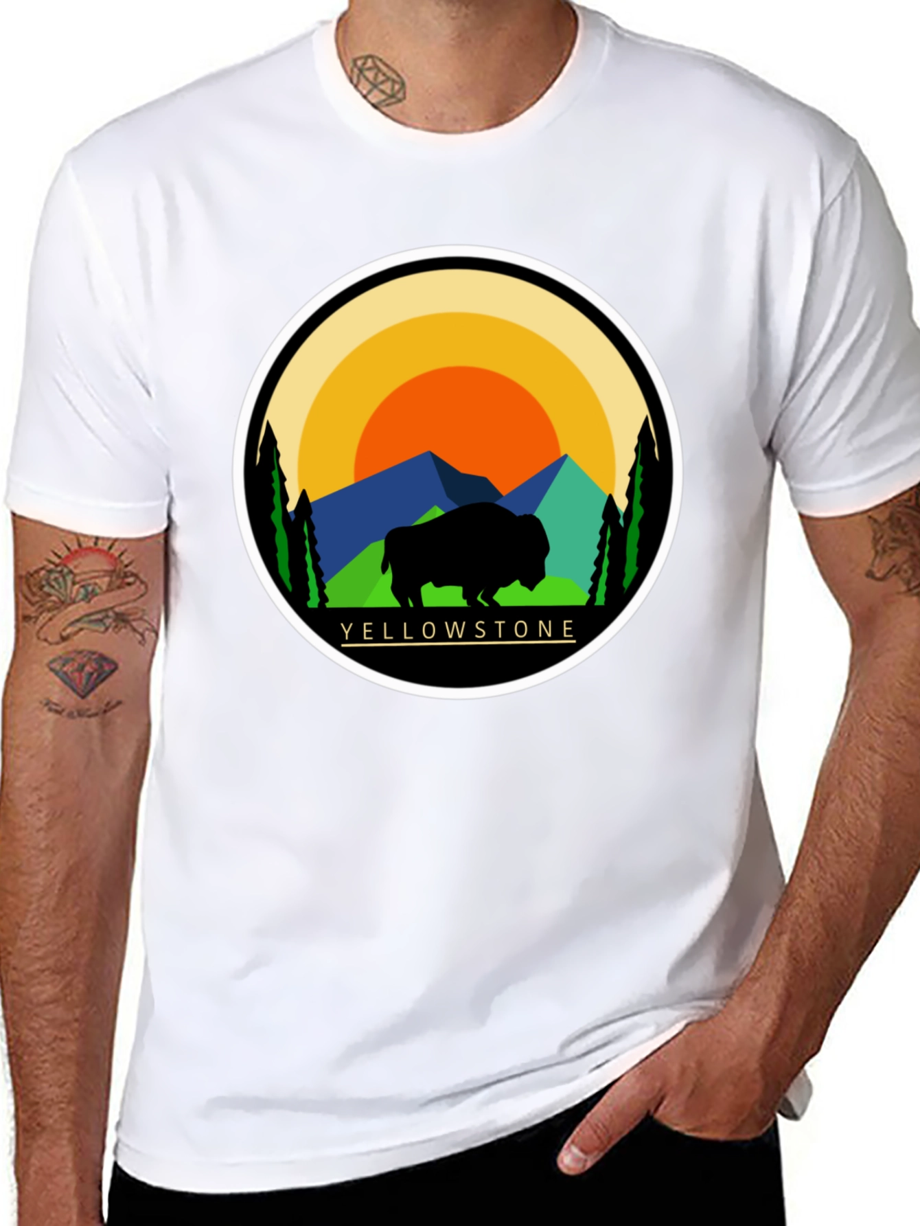 Yellowstone Bison Graphic Tee