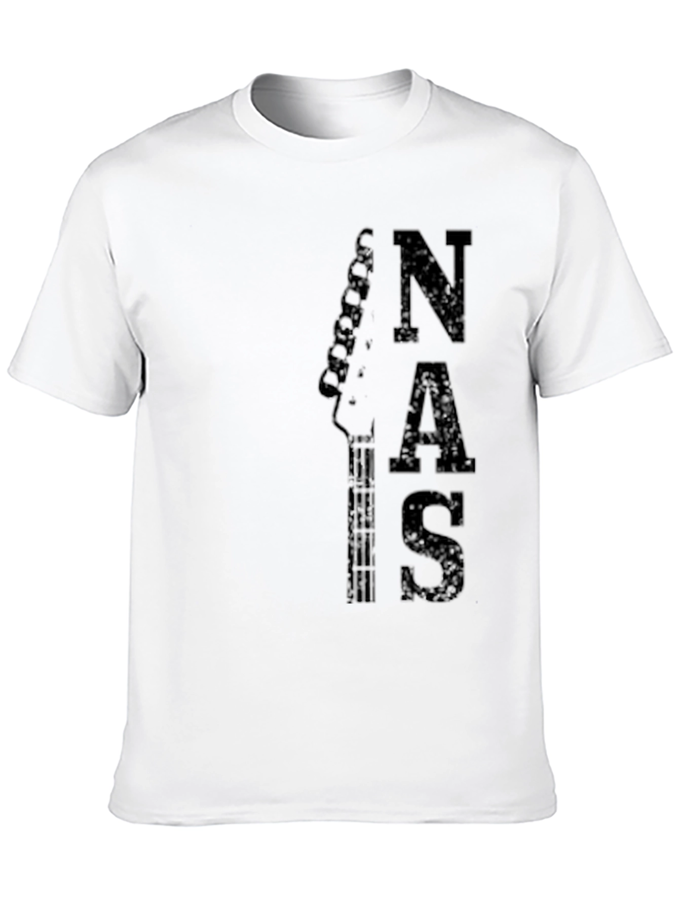 NAS Guitar Tee - Mens Black Graphic T-Shirt