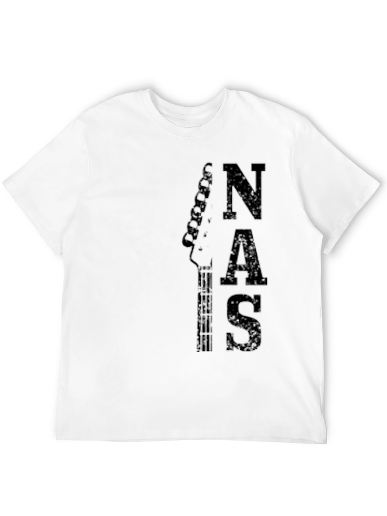 NAS Guitar Tee - Mens Black Graphic T-Shirt