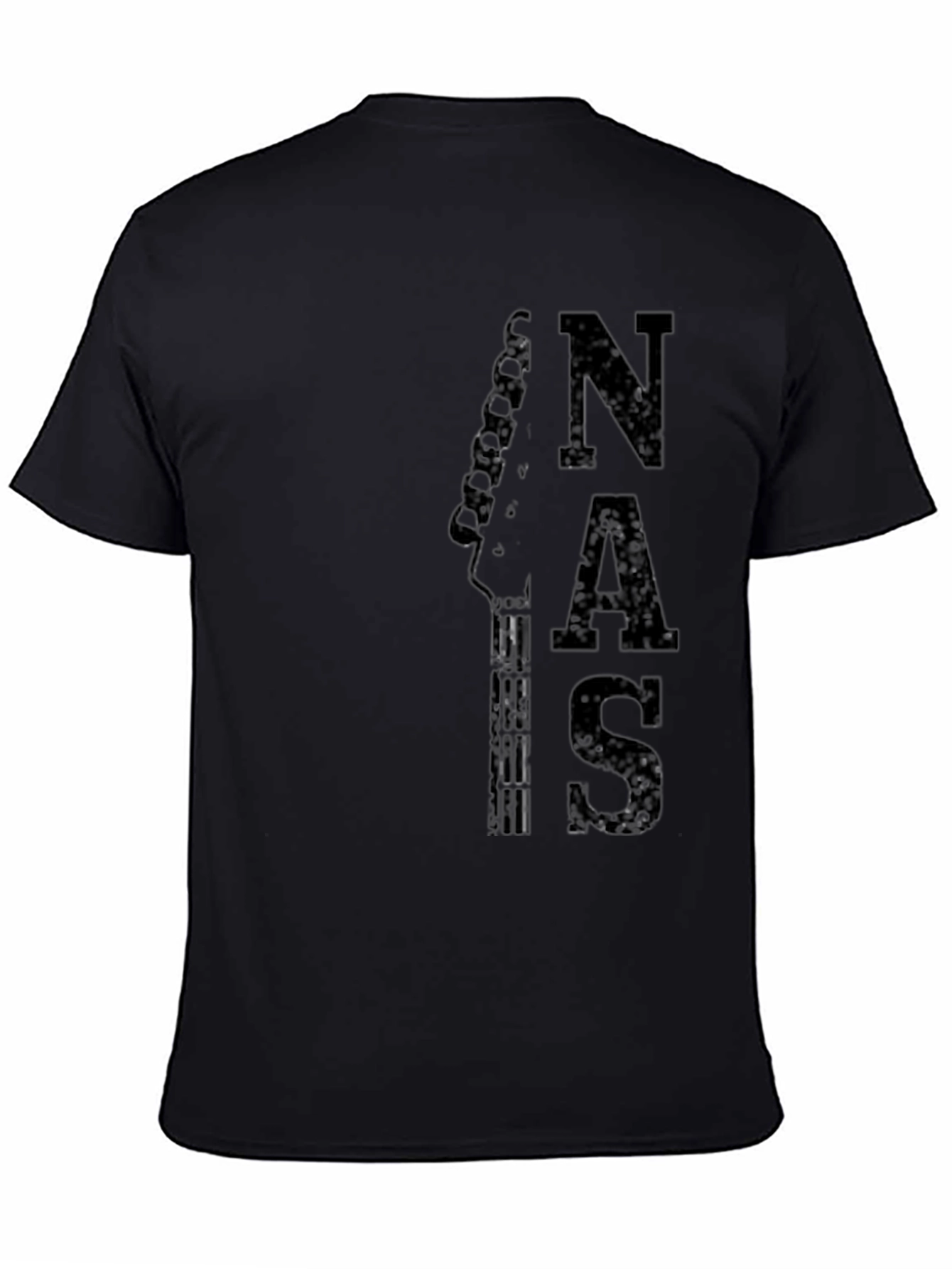 NAS Guitar Tee - Mens Black Graphic T-Shirt