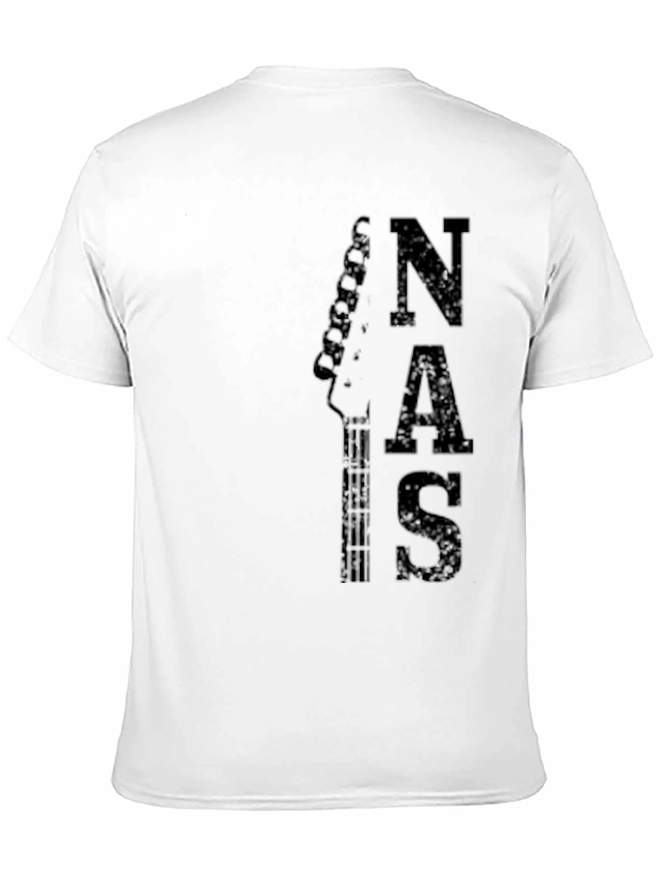 NAS Guitar Tee - Mens Black Graphic T-Shirt