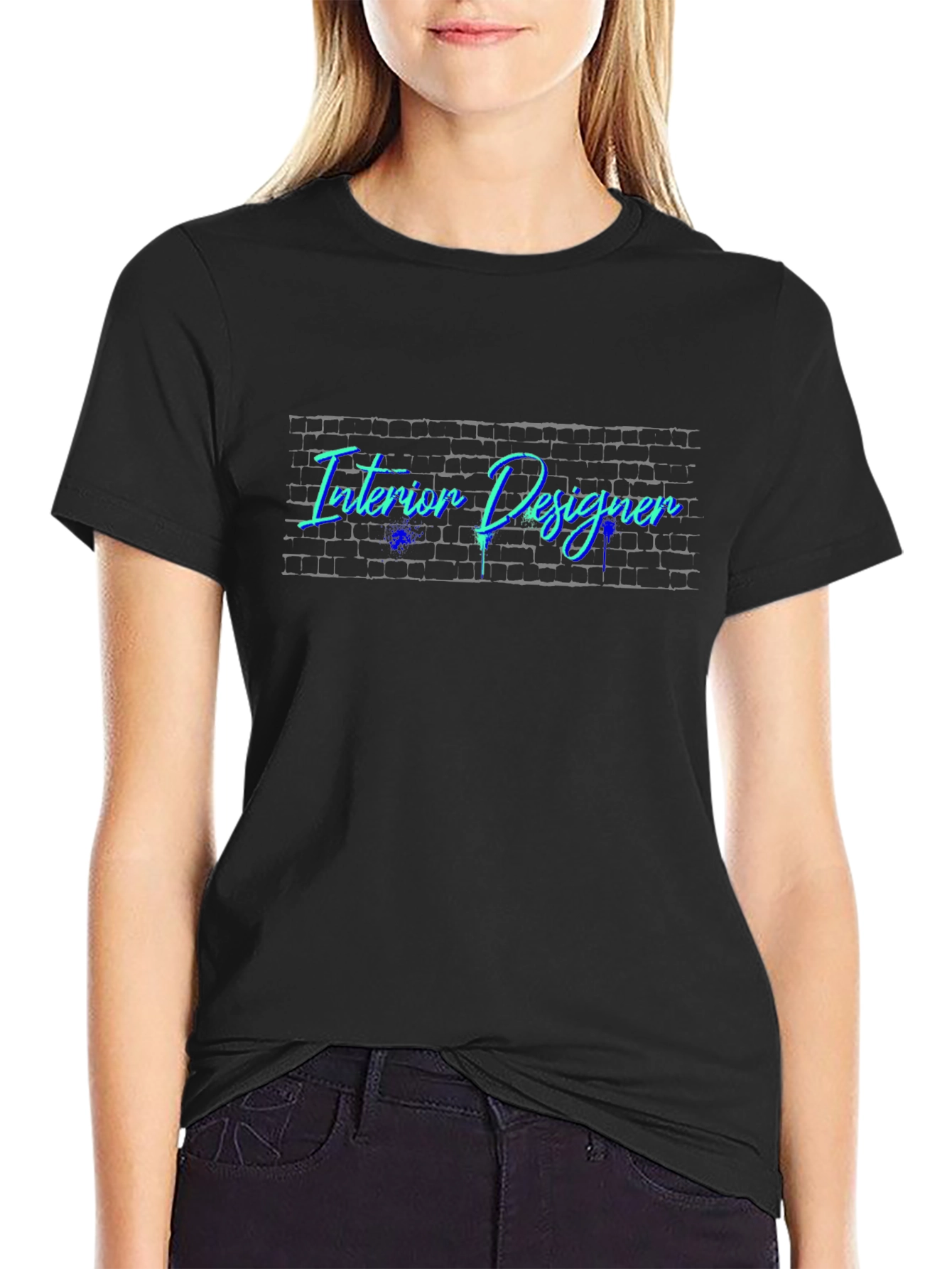 Interior Designer Graphic Tee - Black