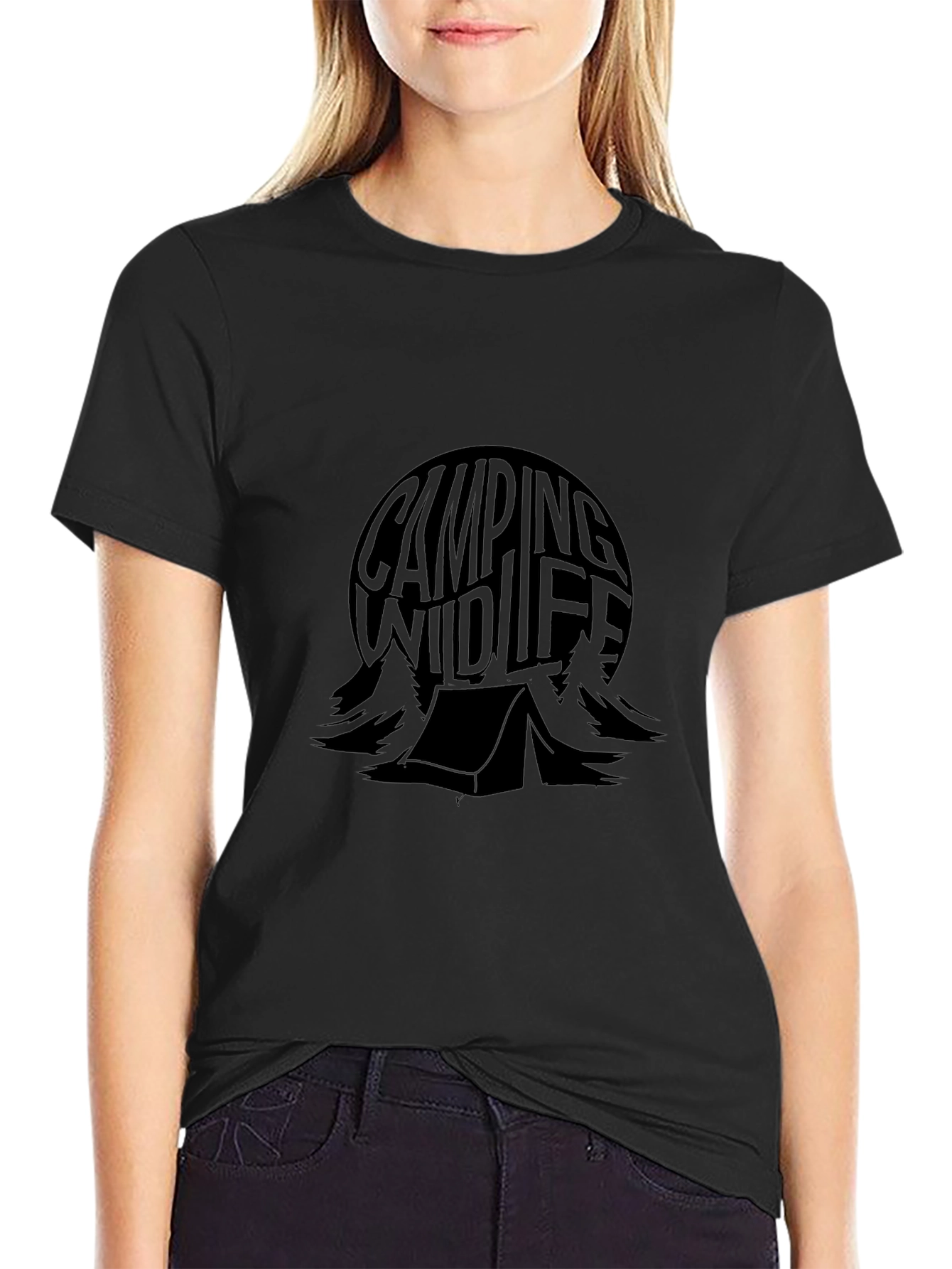 Camping Wildlife Graphic T-Shirt