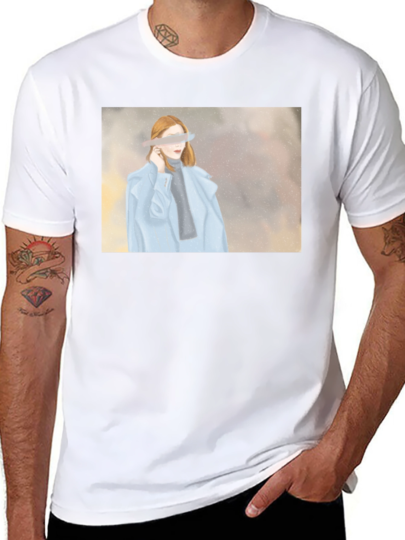 Artistic Woman Graphic T-Shirt