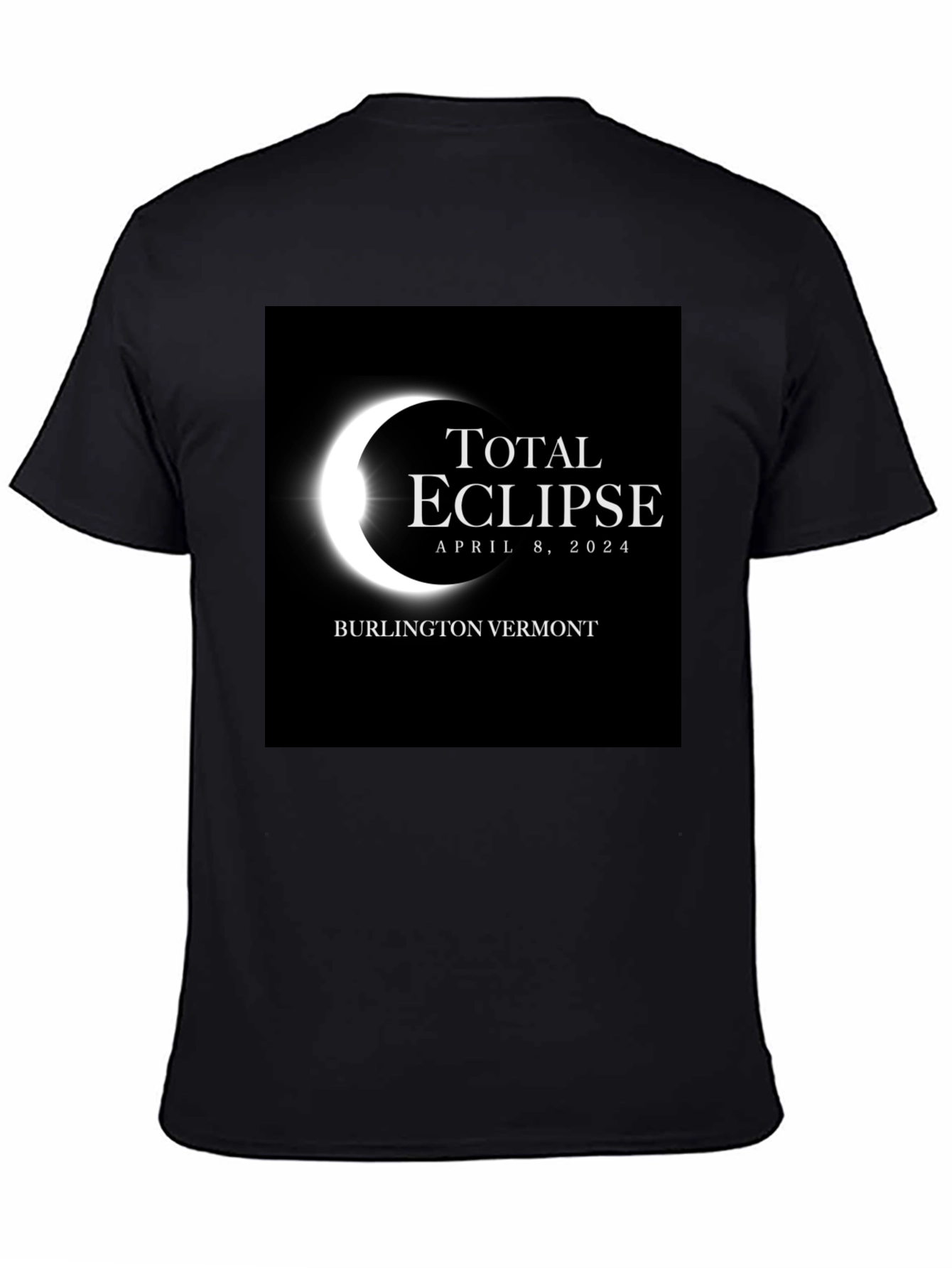 Total Eclipse April 8 2024 Black Tee