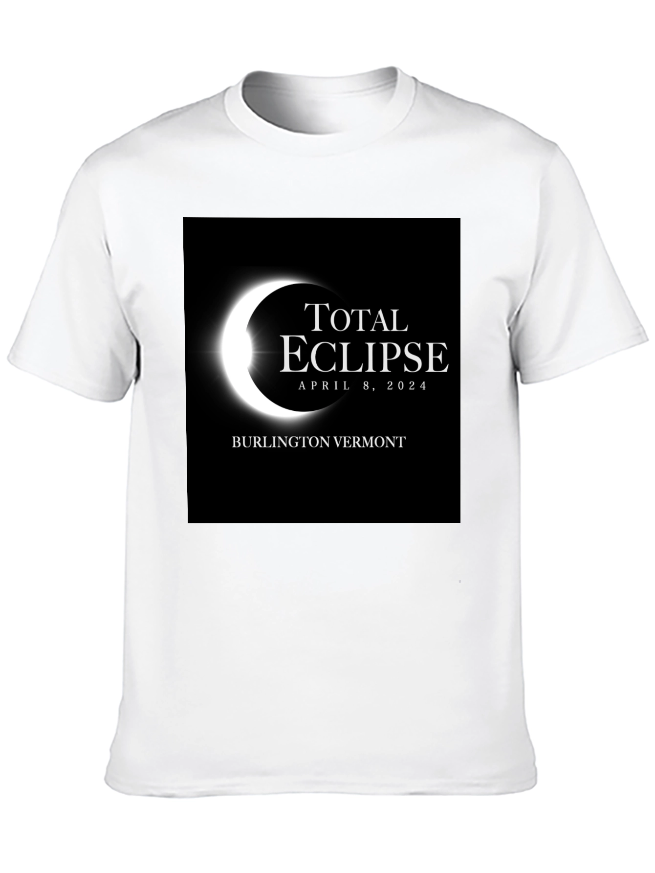Total Eclipse April 8 2024 Black Tee