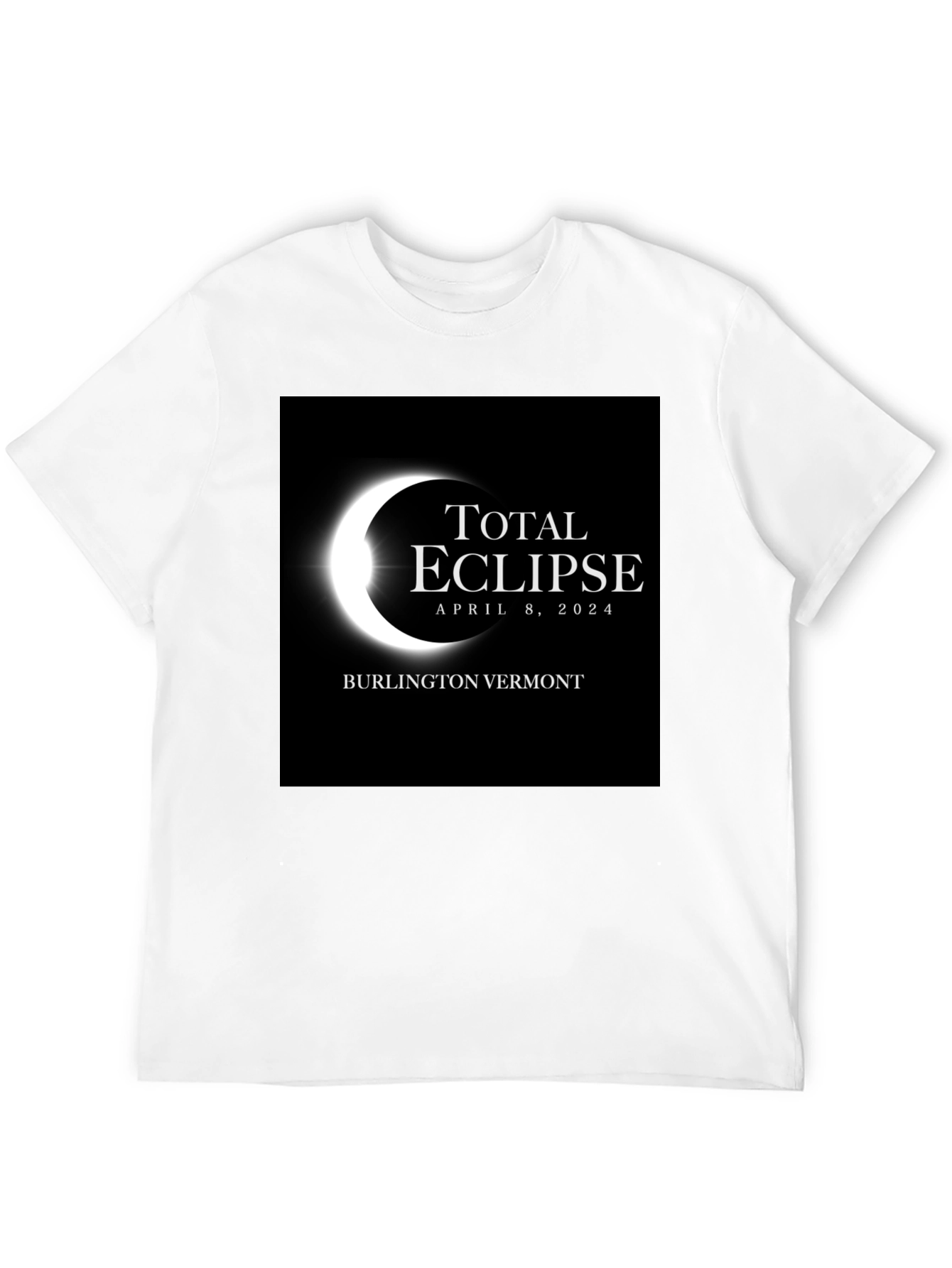 Total Eclipse April 8 2024 Black Tee