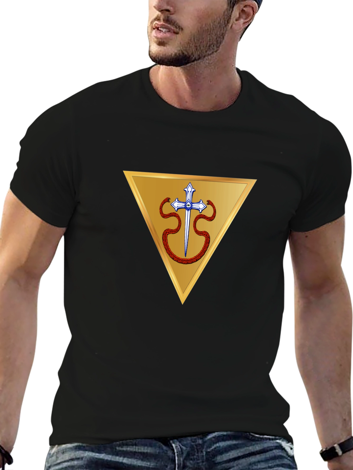 Symbolic Triangle Design T-Shirt
