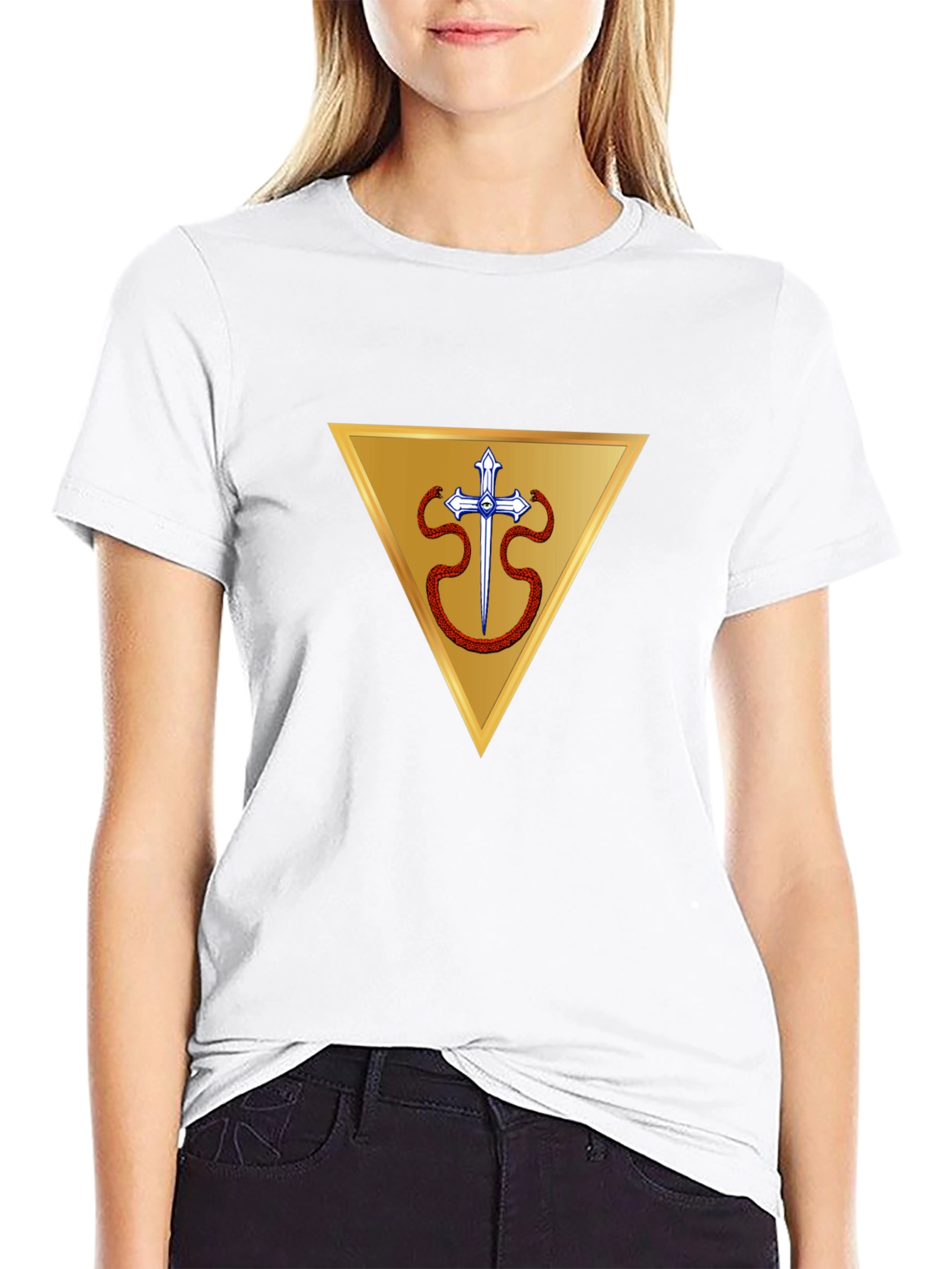 Symbolic Triangle Design T-Shirt