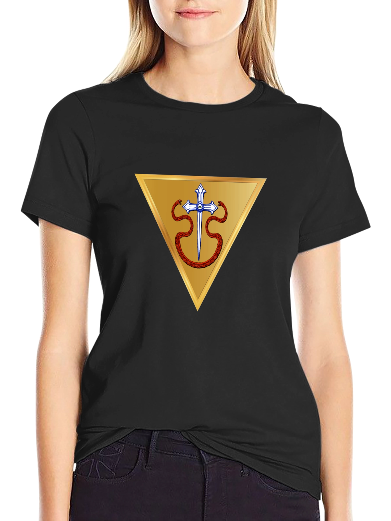 Symbolic Triangle Design T-Shirt