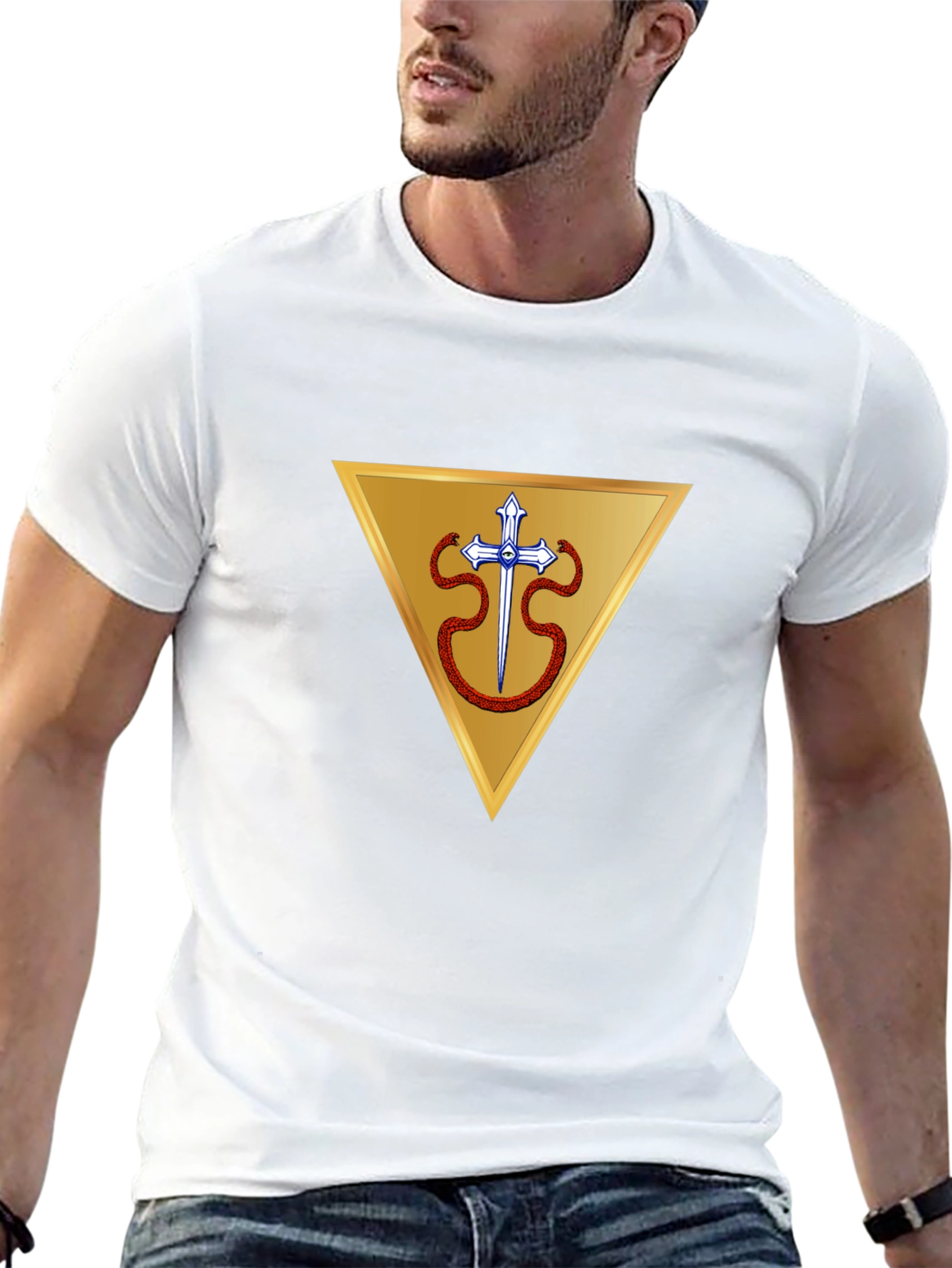 Symbolic Triangle Design T-Shirt
