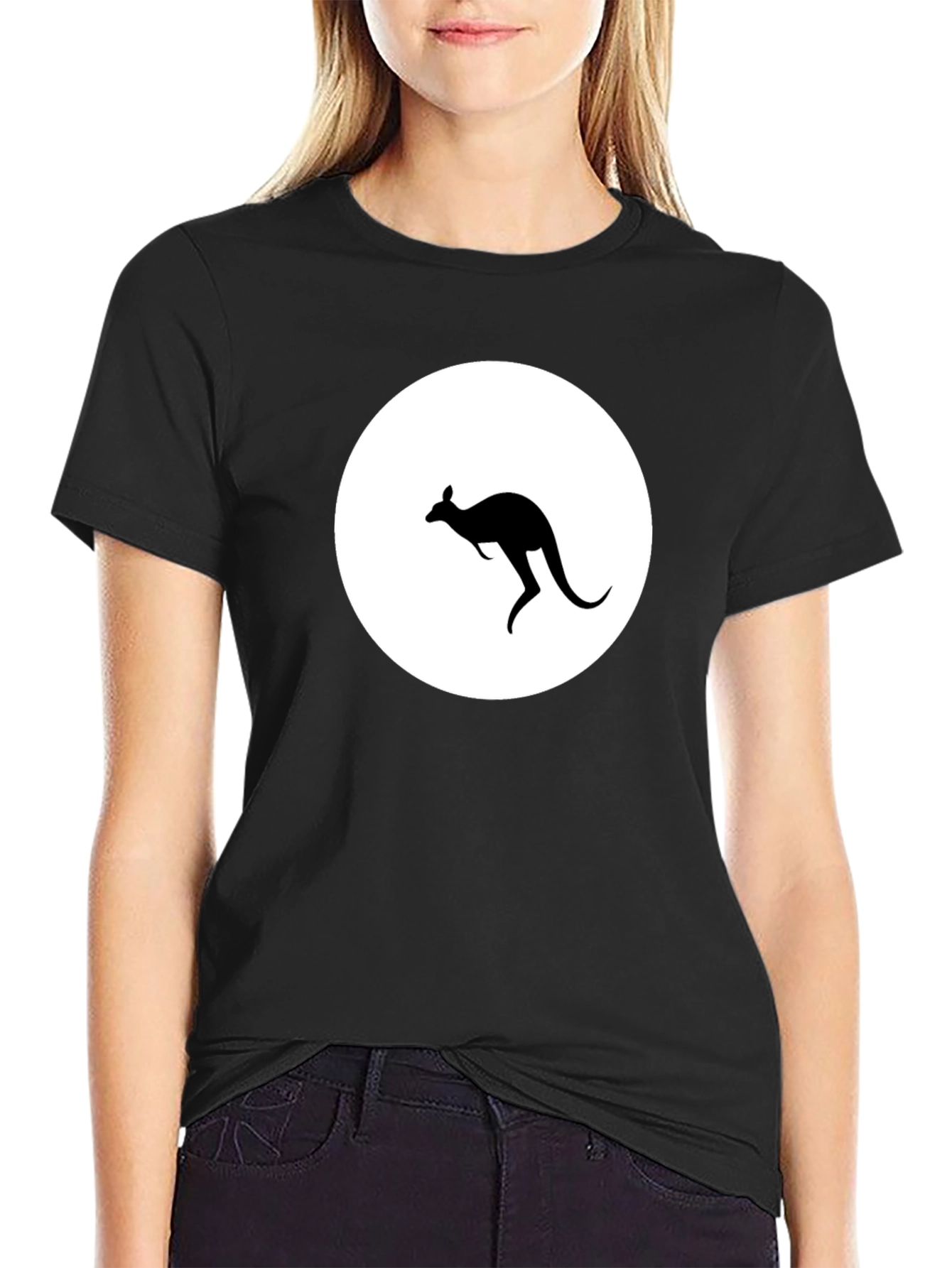 Kangaroo Silhouette Graphic T-Shirt