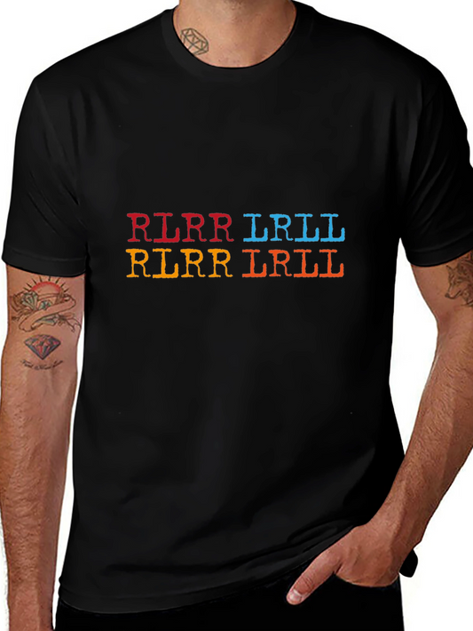 Drummer Hand Pattern Black T-Shirt