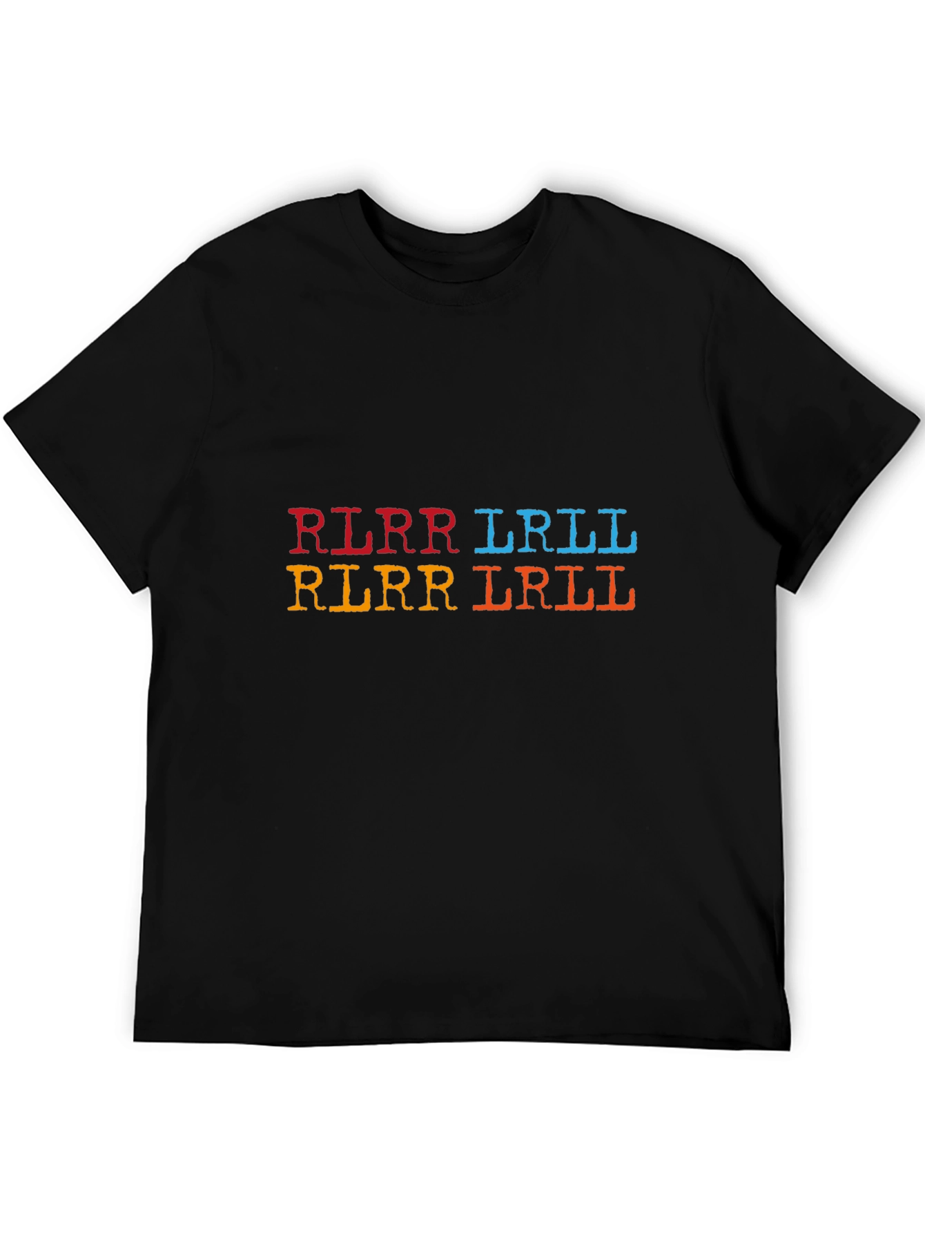 Drummer Hand Pattern Black T-Shirt