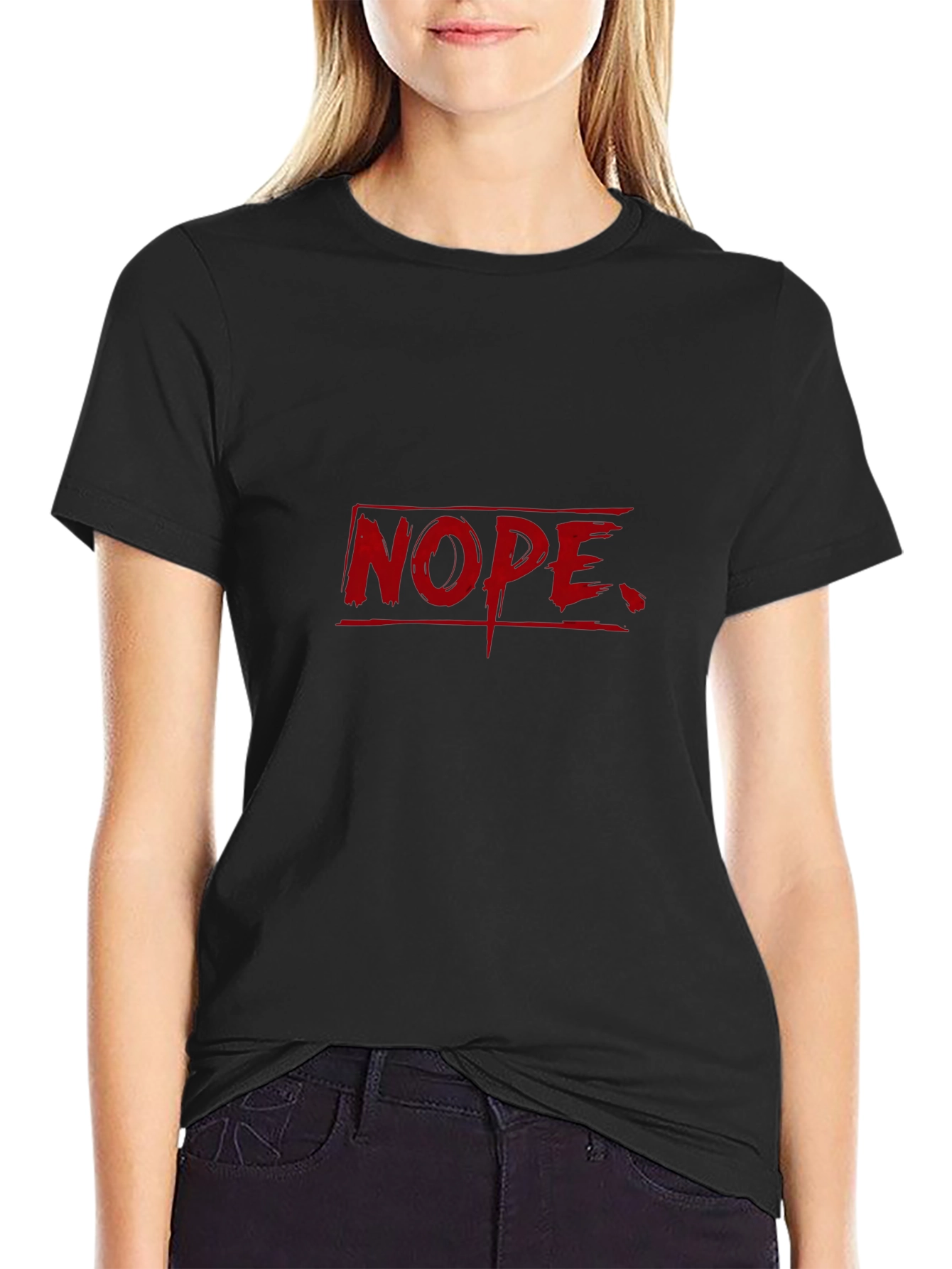 Nope Graphic T-Shirt - Casual Wear