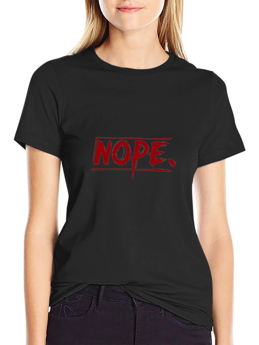 Nope Graphic T-Shirt - Casual Wear