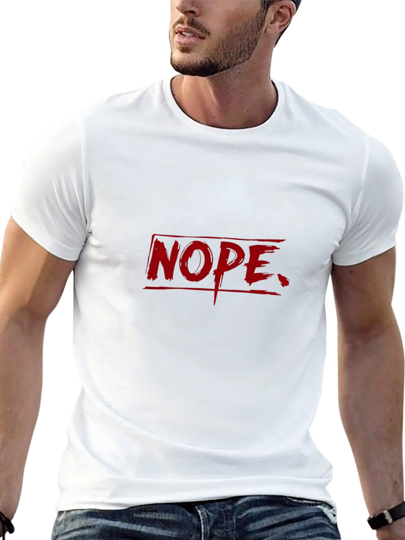 Nope Graphic T-Shirt - Casual Wear