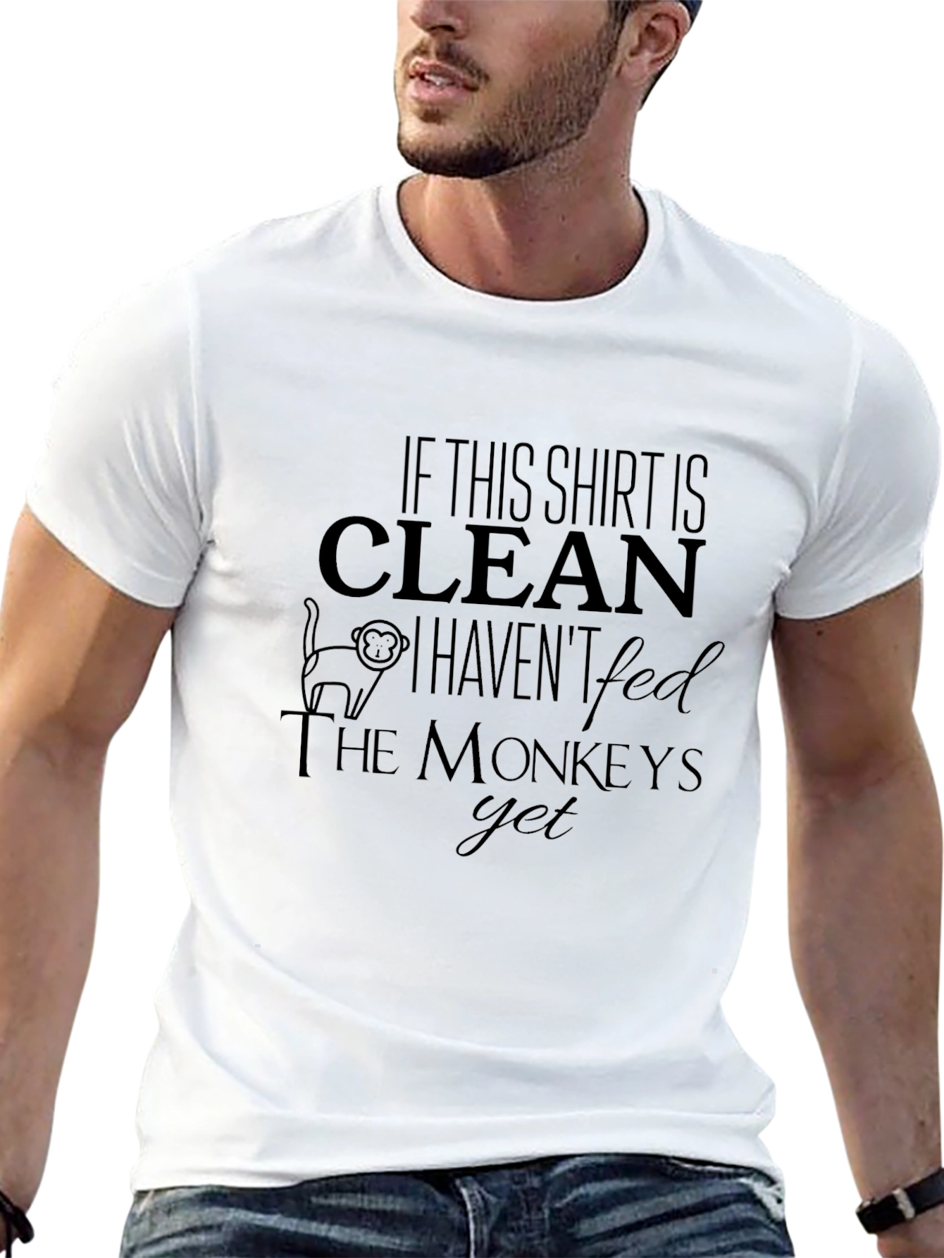 Funny Monkey T-Shirt - If This Shirt is Clean
