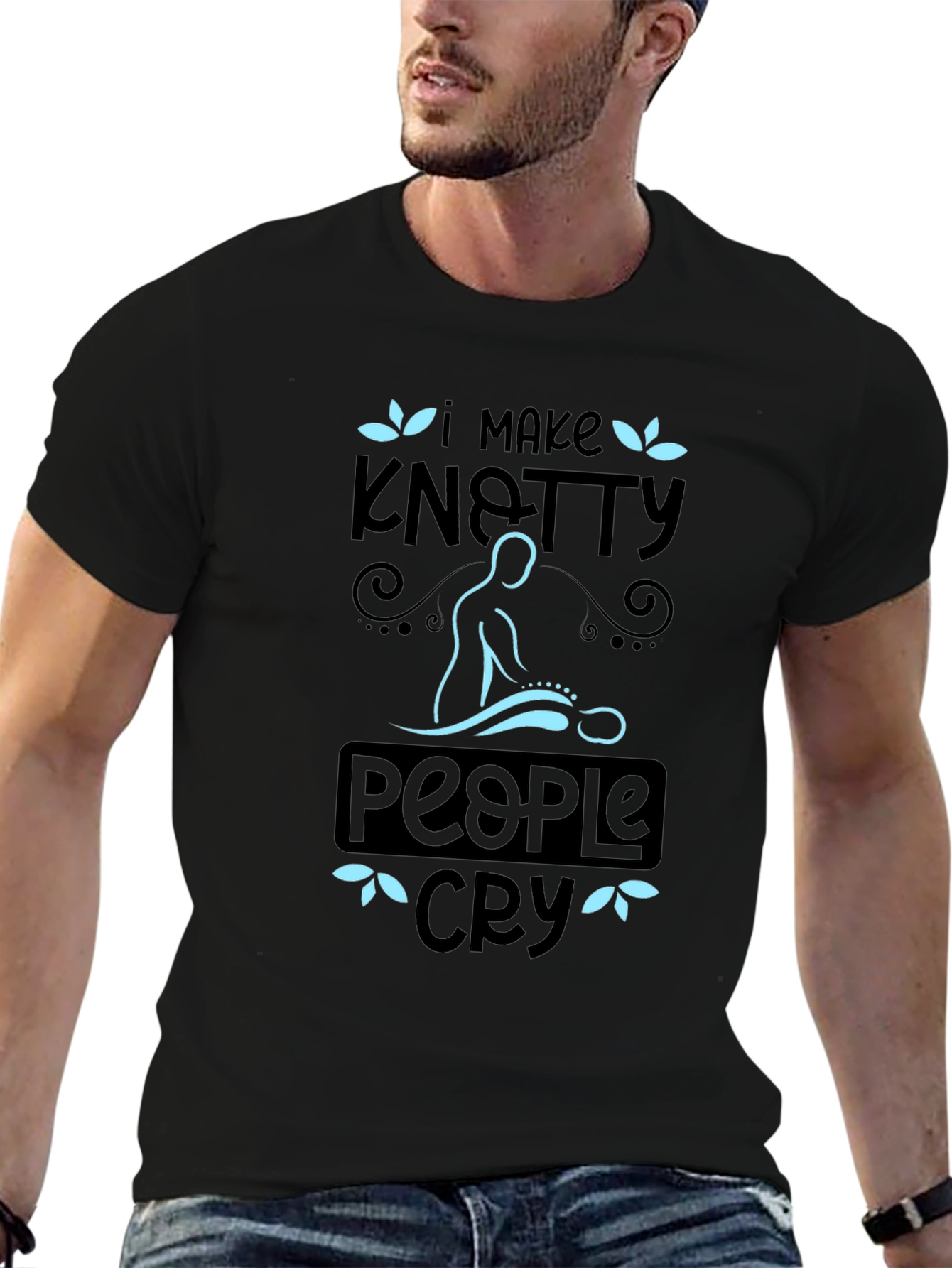 Knotty People Cry T-Shirt - Massage Therapist Tee