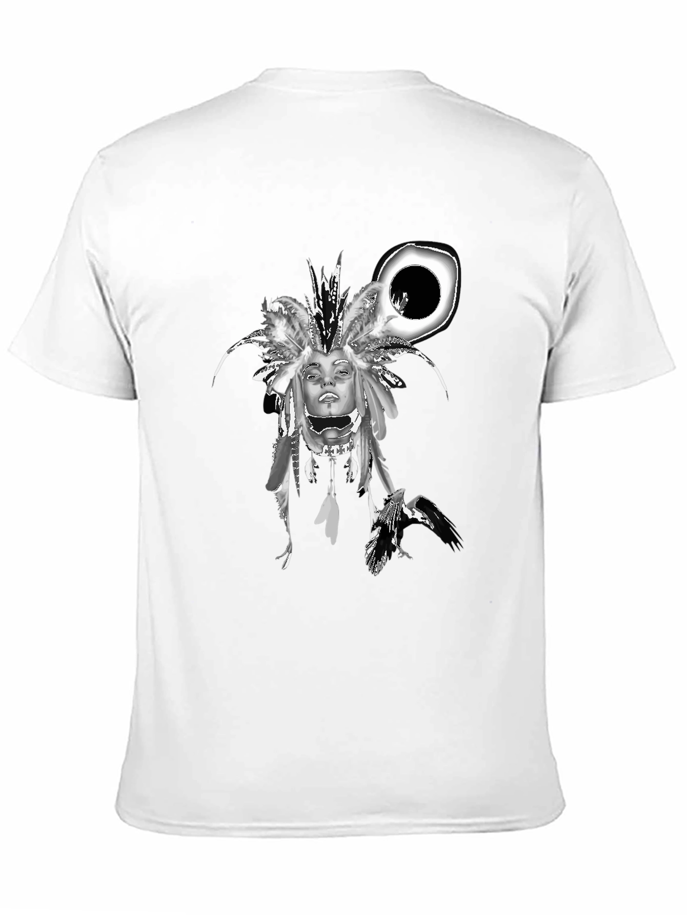 Graphic Print Tee - Native American Headdress