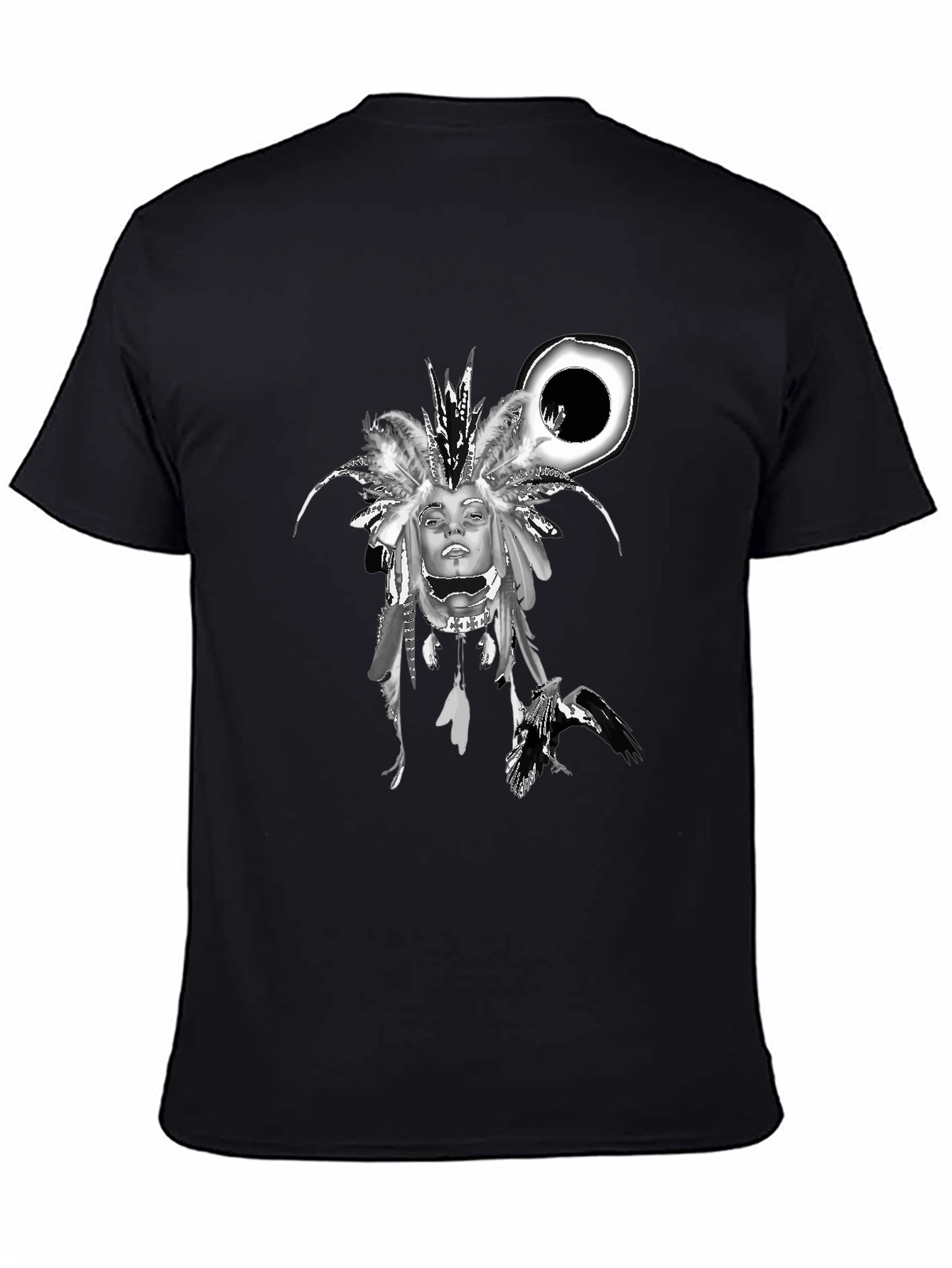 Graphic Print Tee - Native American Headdress