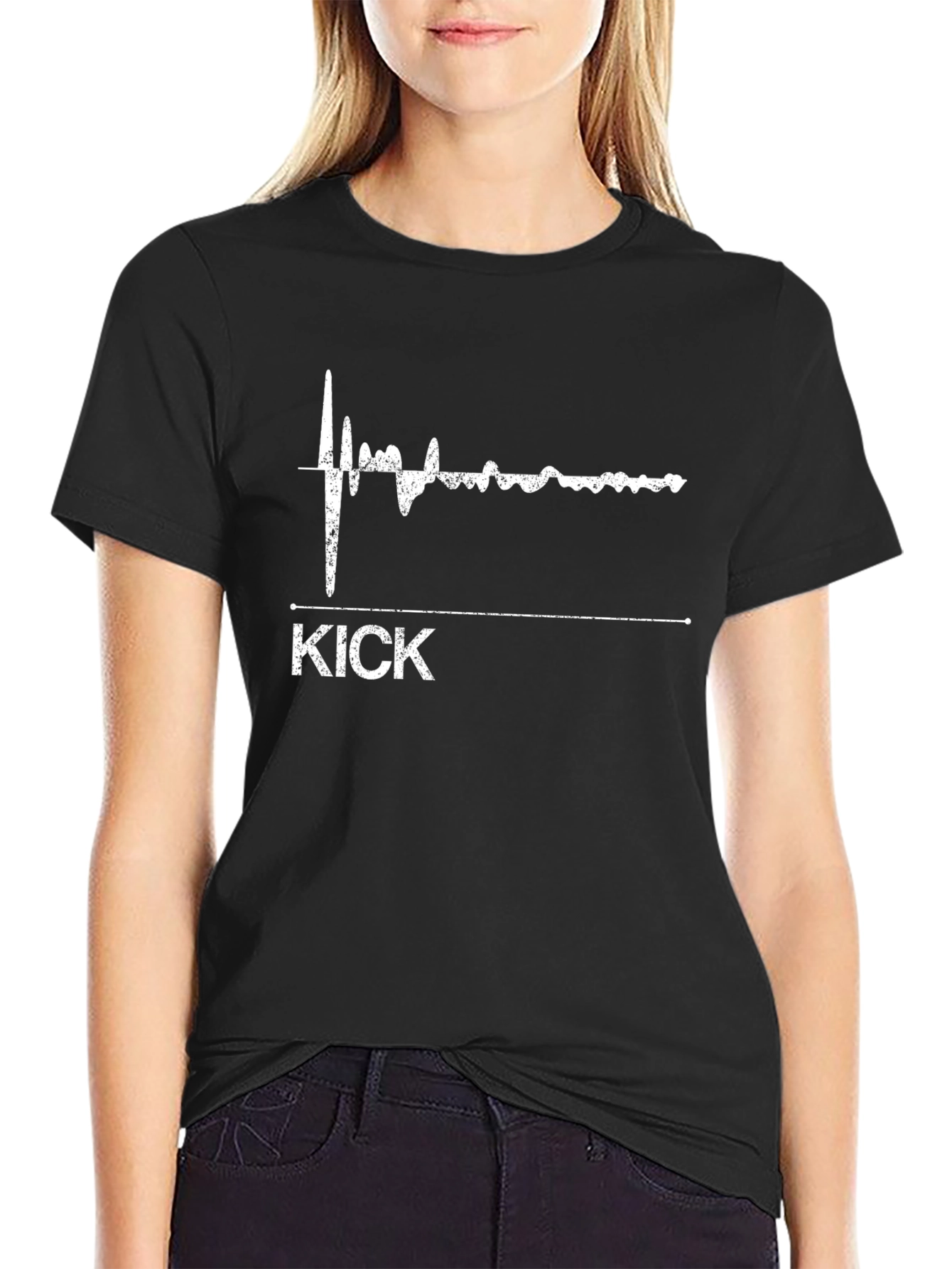 Kick Drum Heartbeat T-Shirt - DJ Music Producer Tee