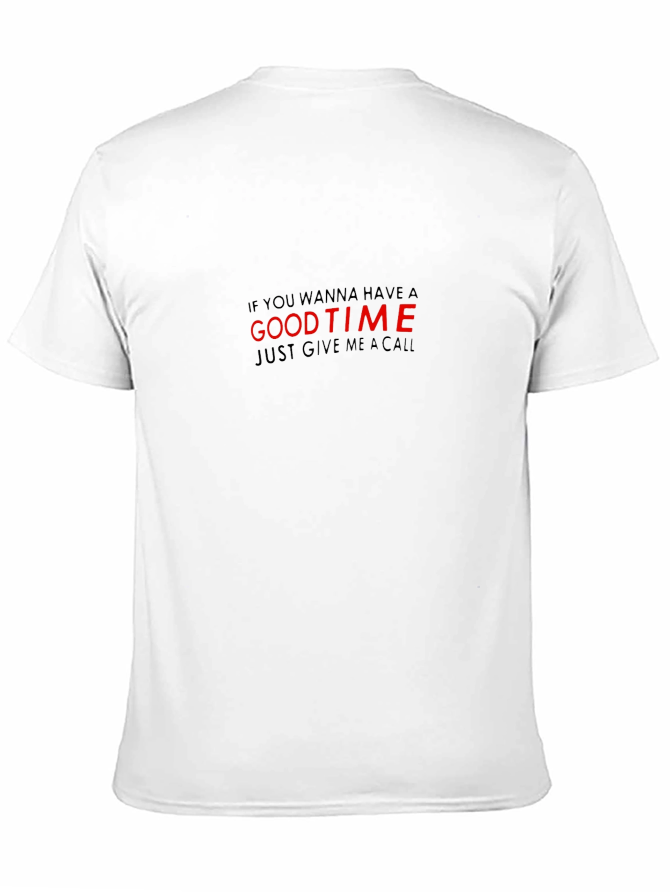 Good Time Call Graphic Black Tee