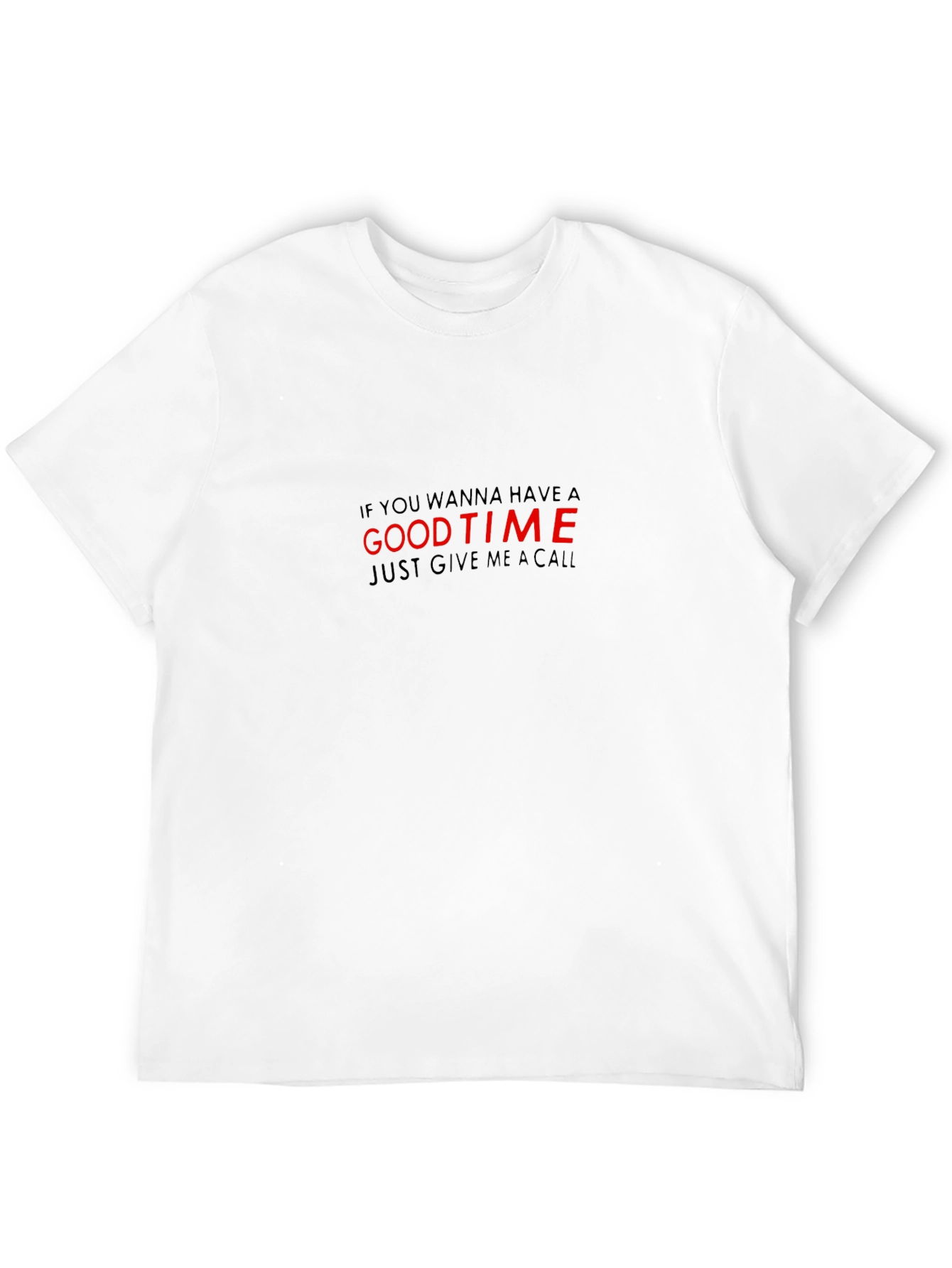 Good Time Call Graphic Black Tee