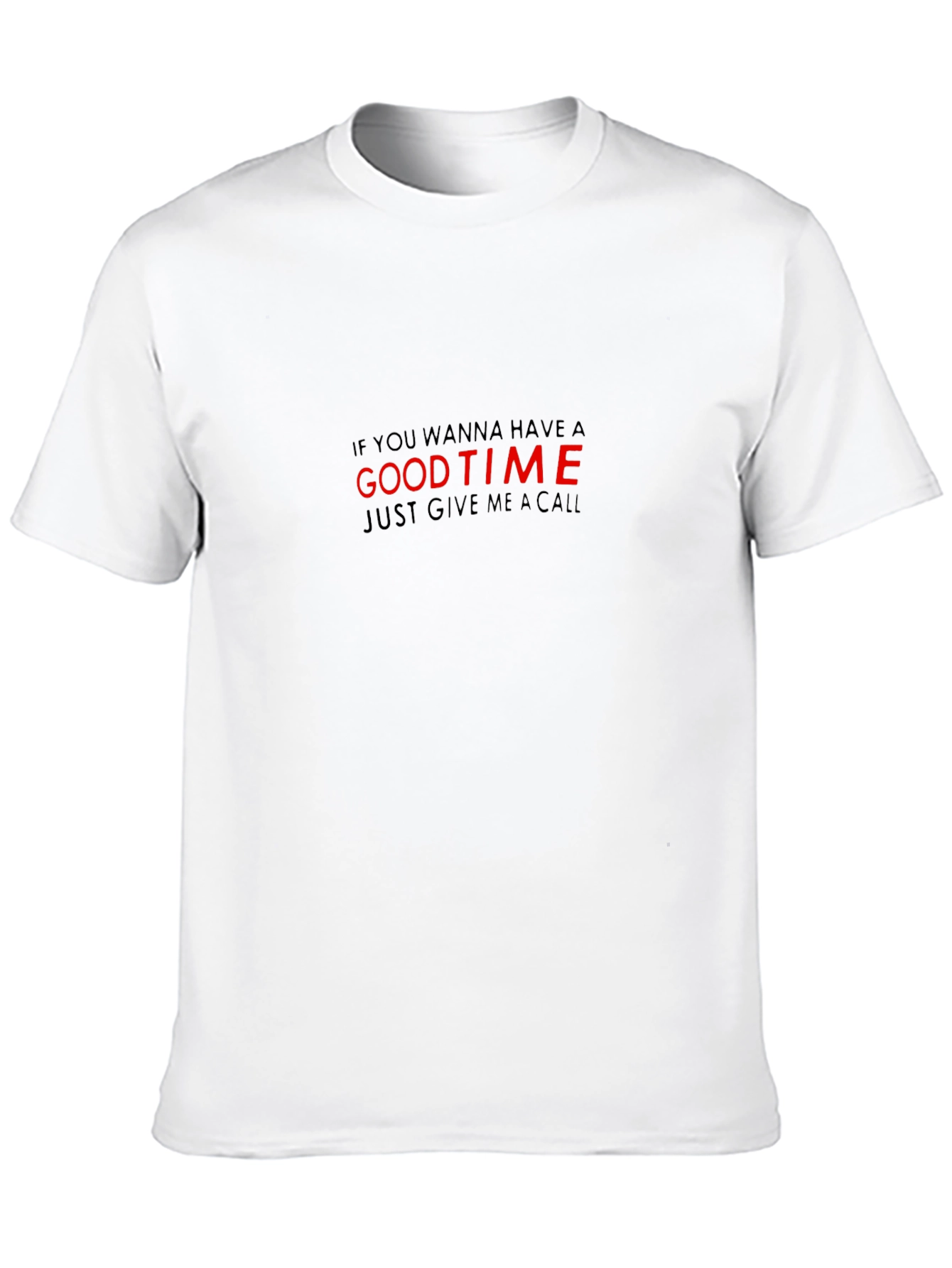 Good Time Call Graphic Black Tee