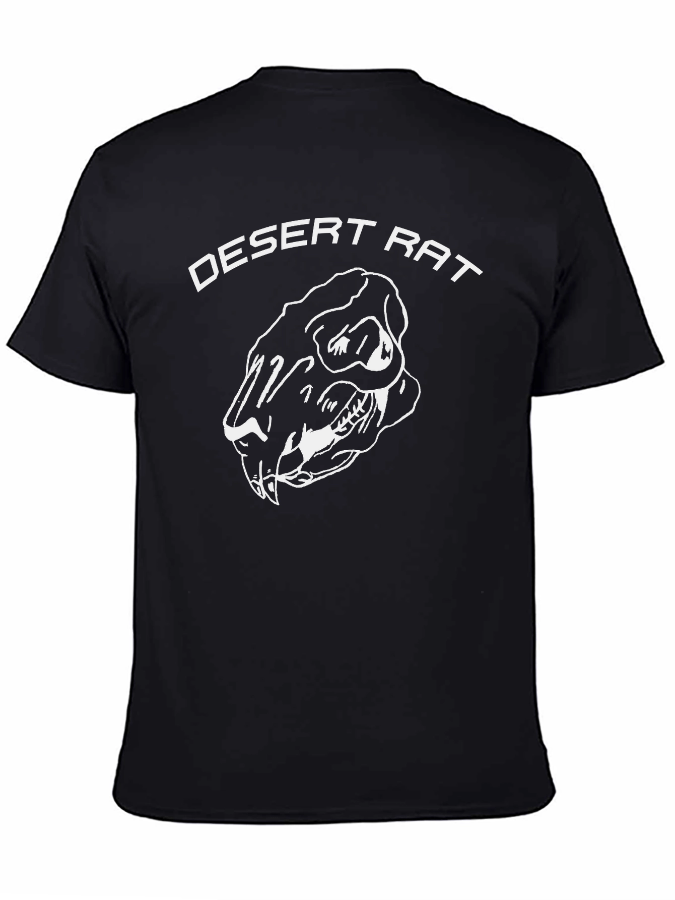 Desert Rat Graphic Print Black T-Shirt