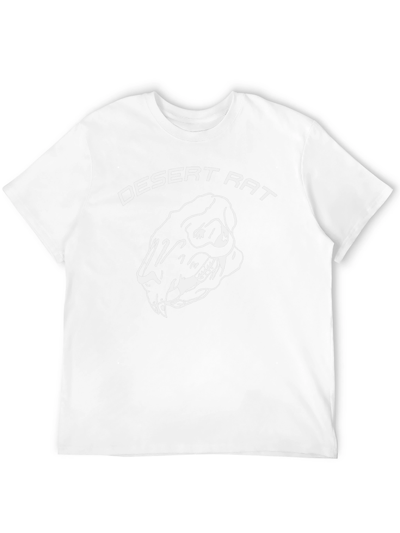 Desert Rat Graphic Print Black T-Shirt