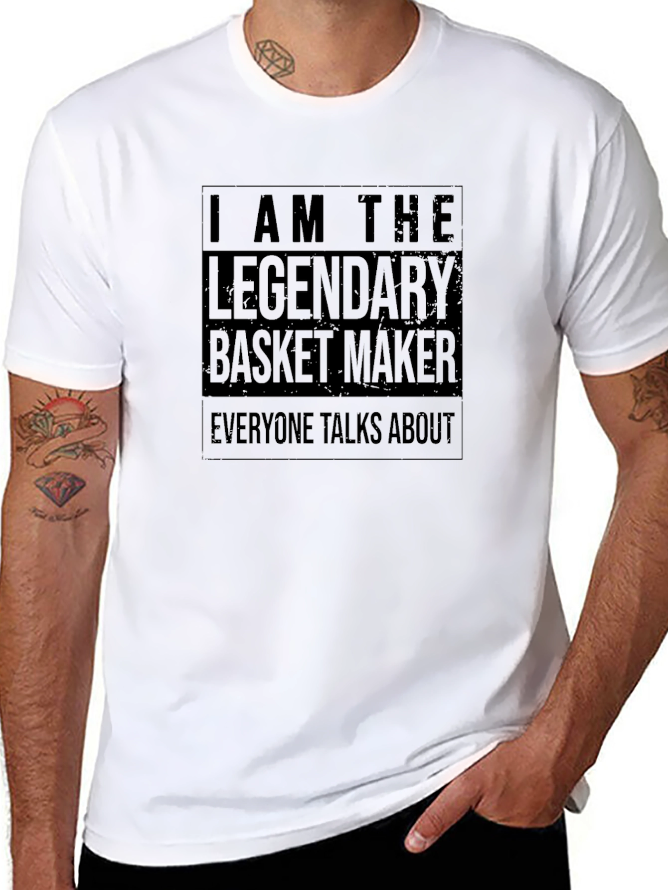 Legendary Basket Maker T-Shirt - Black Graphic Tee
