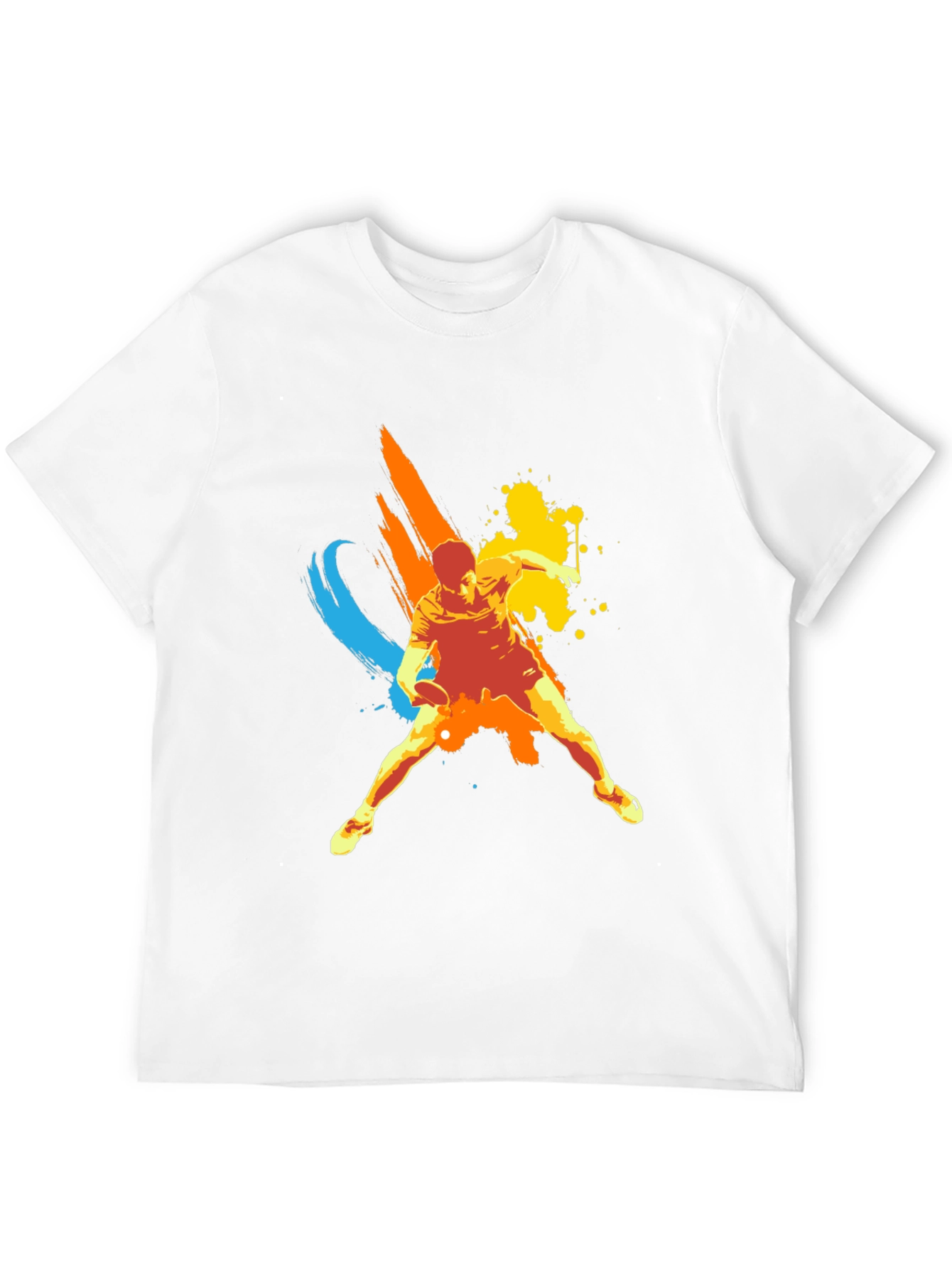 Dynamic Table Tennis Graphic Tee - Black