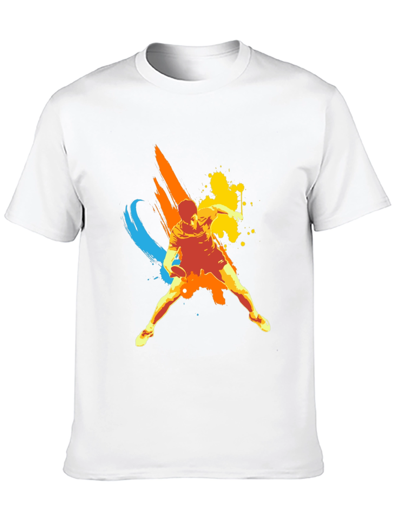 Dynamic Table Tennis Graphic Tee - Black