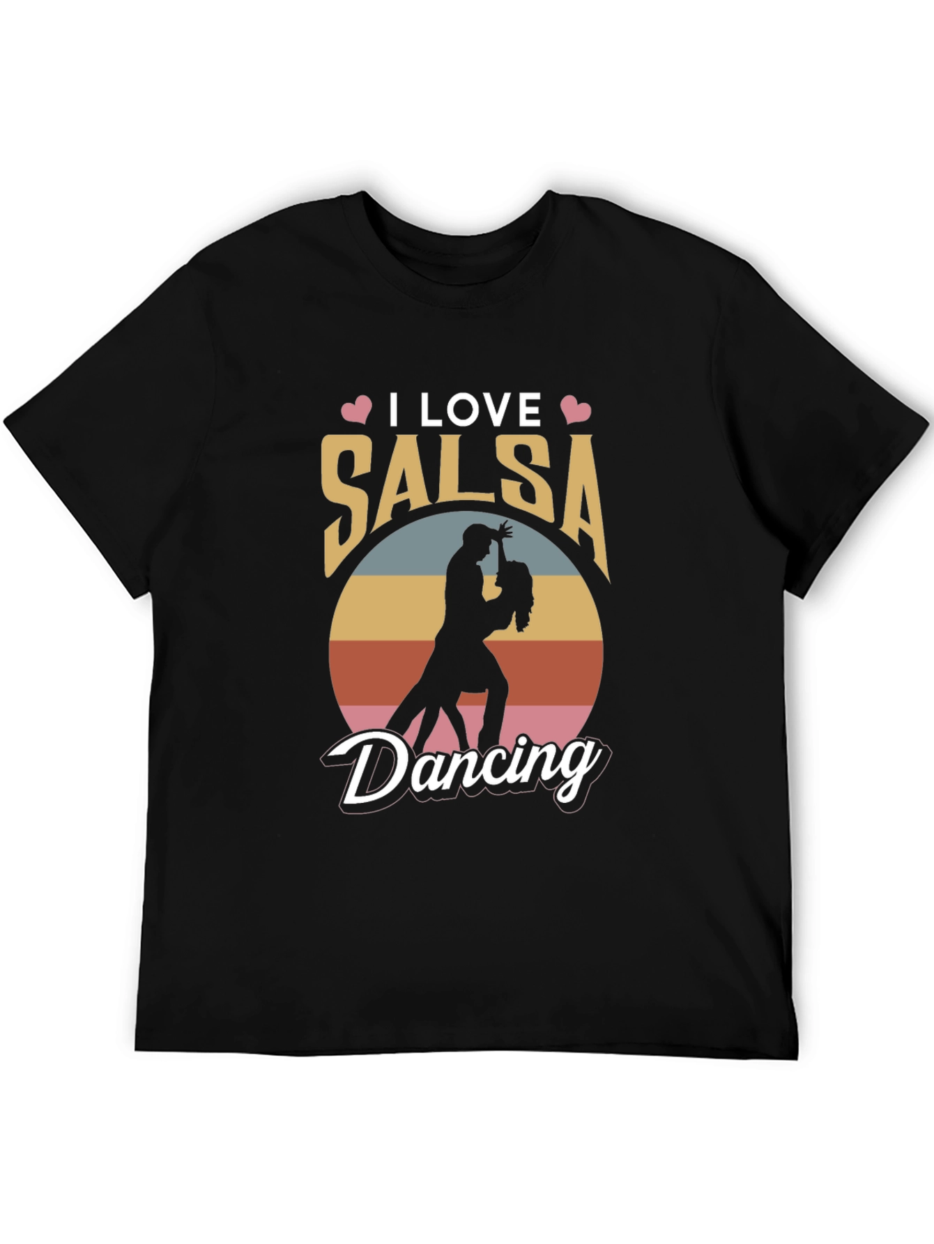 I Love Salsa Dancing Graphic Tee - Black T-Shirt