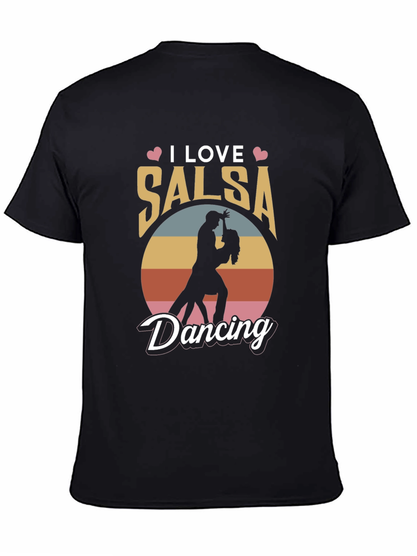 I Love Salsa Dancing Graphic Tee - Black T-Shirt