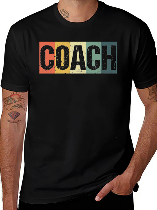 Retro Coach T-Shirt - Vintage Style Athletic Tee