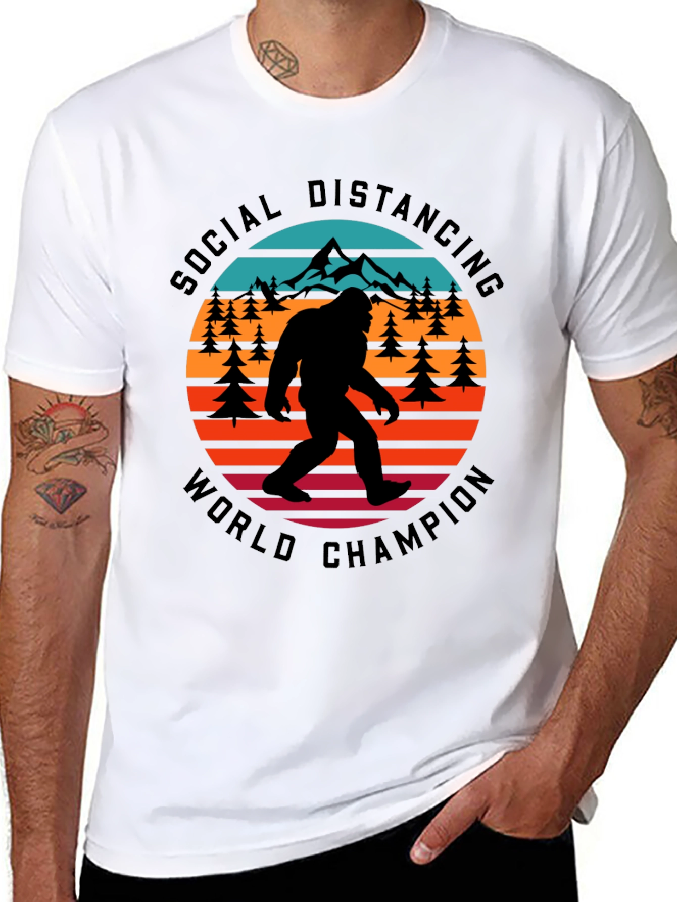 Social Distancing World Champion T-Shirt