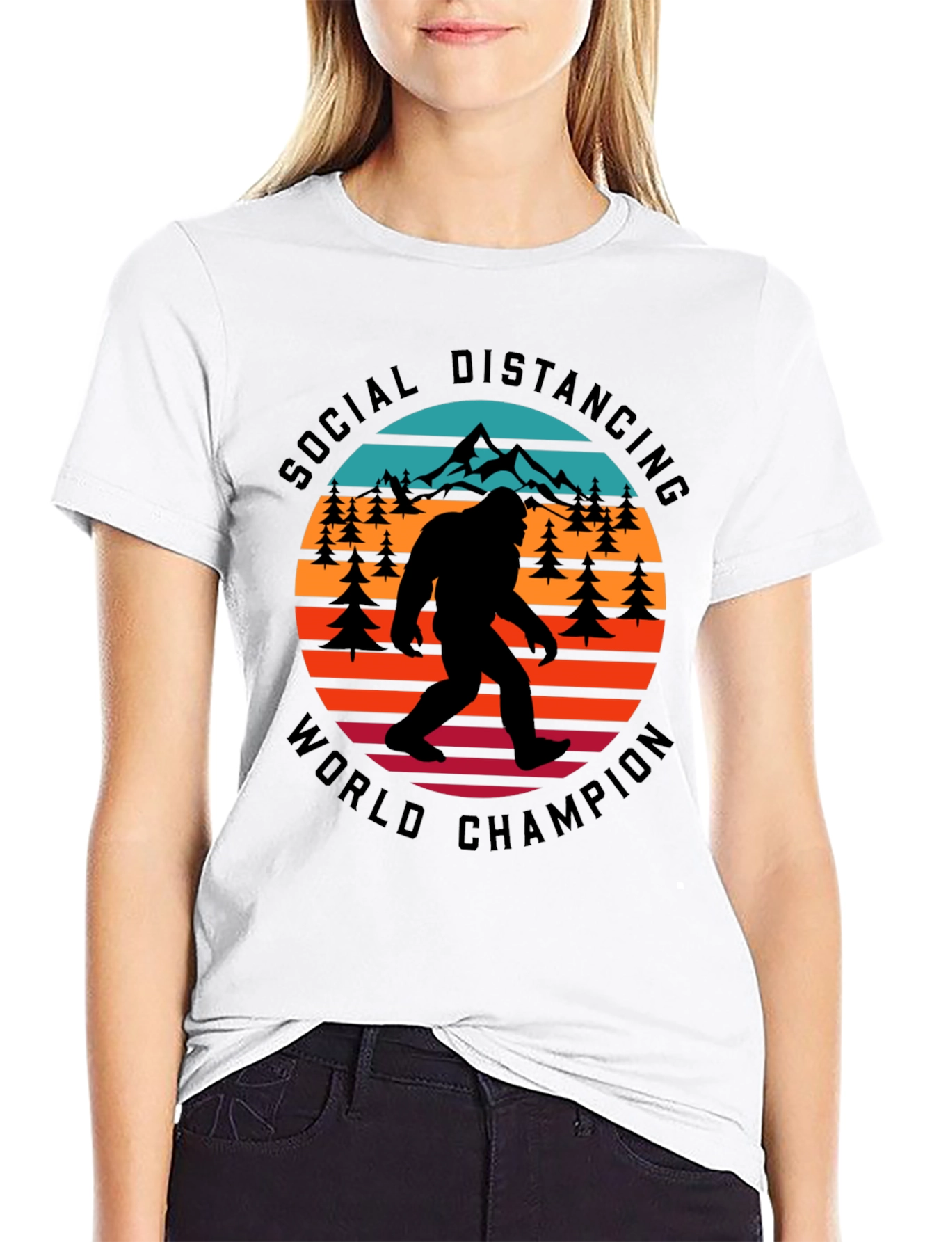 Social Distancing World Champion T-Shirt