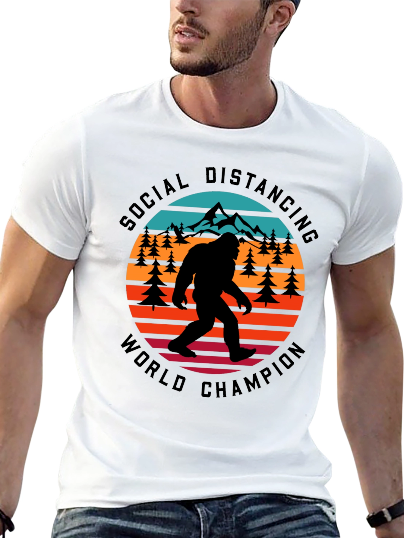 Social Distancing World Champion T-Shirt