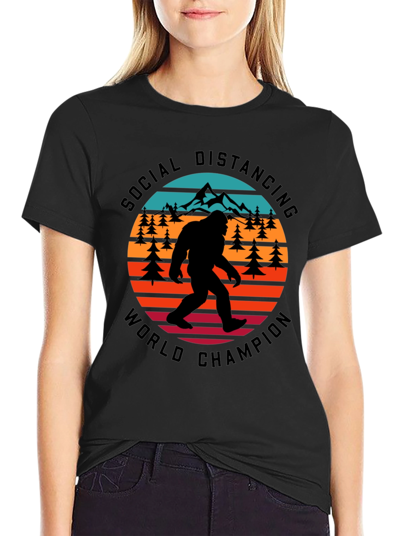 Social Distancing World Champion T-Shirt