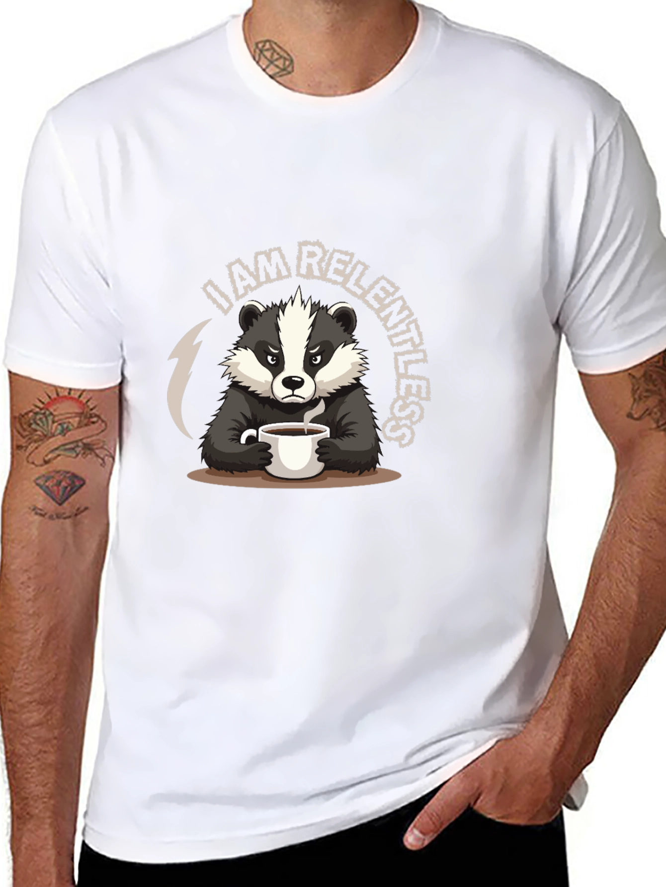 Relentless Badger Graphic T-Shirt
