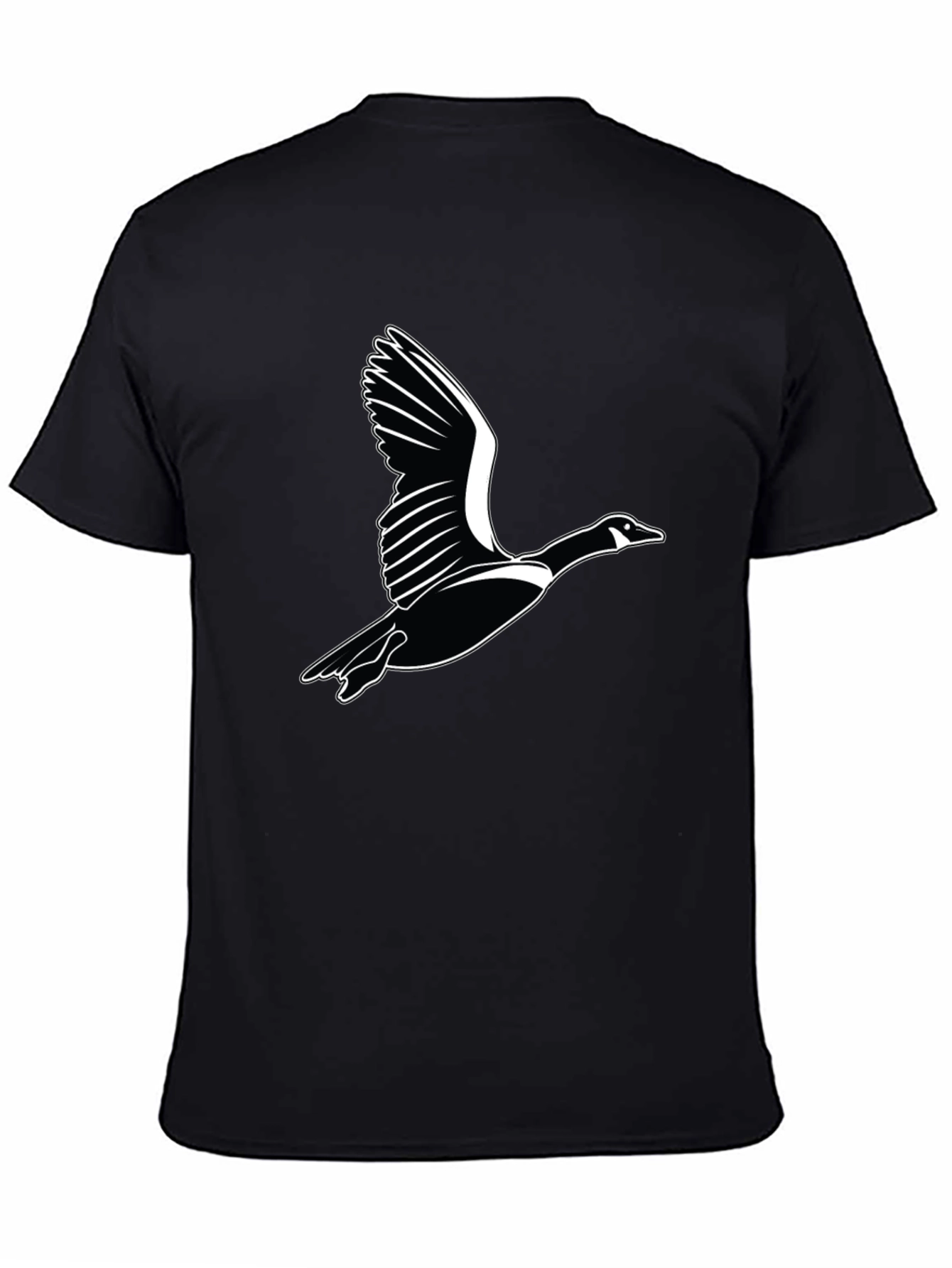 Flying Goose Graphic Black T-Shirt