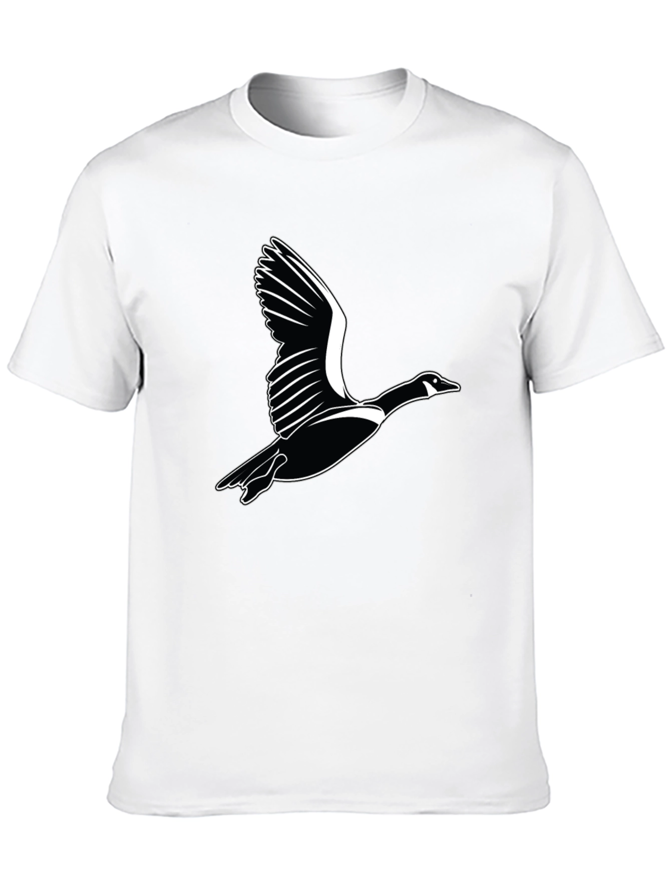 Flying Goose Graphic Black T-Shirt
