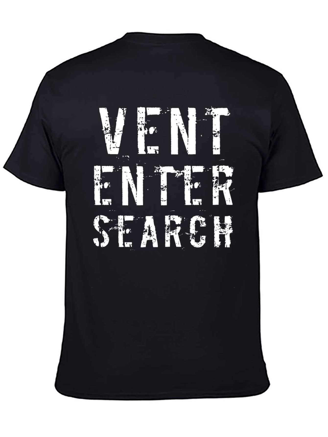 Vent Enter Search Graphic Tee - Black